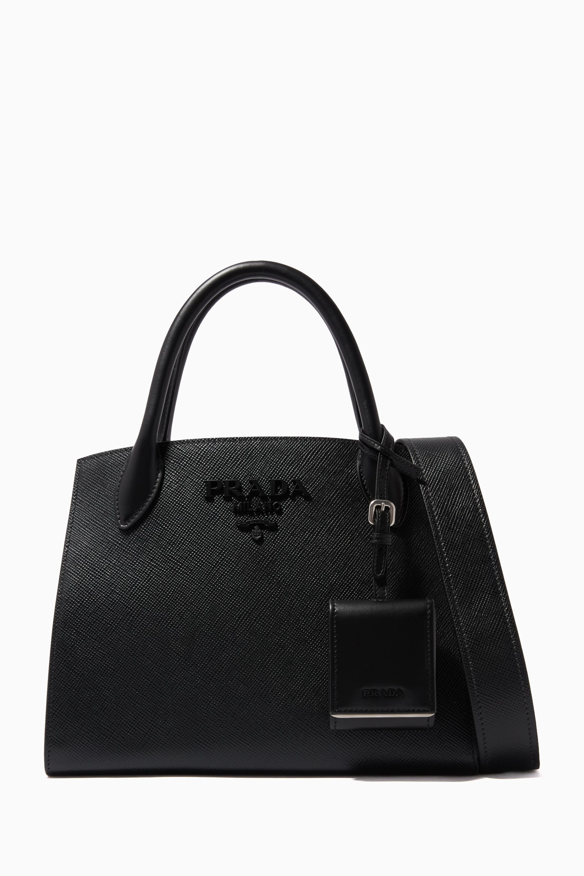 Prada monochrome saffiano leather bag 2025 price