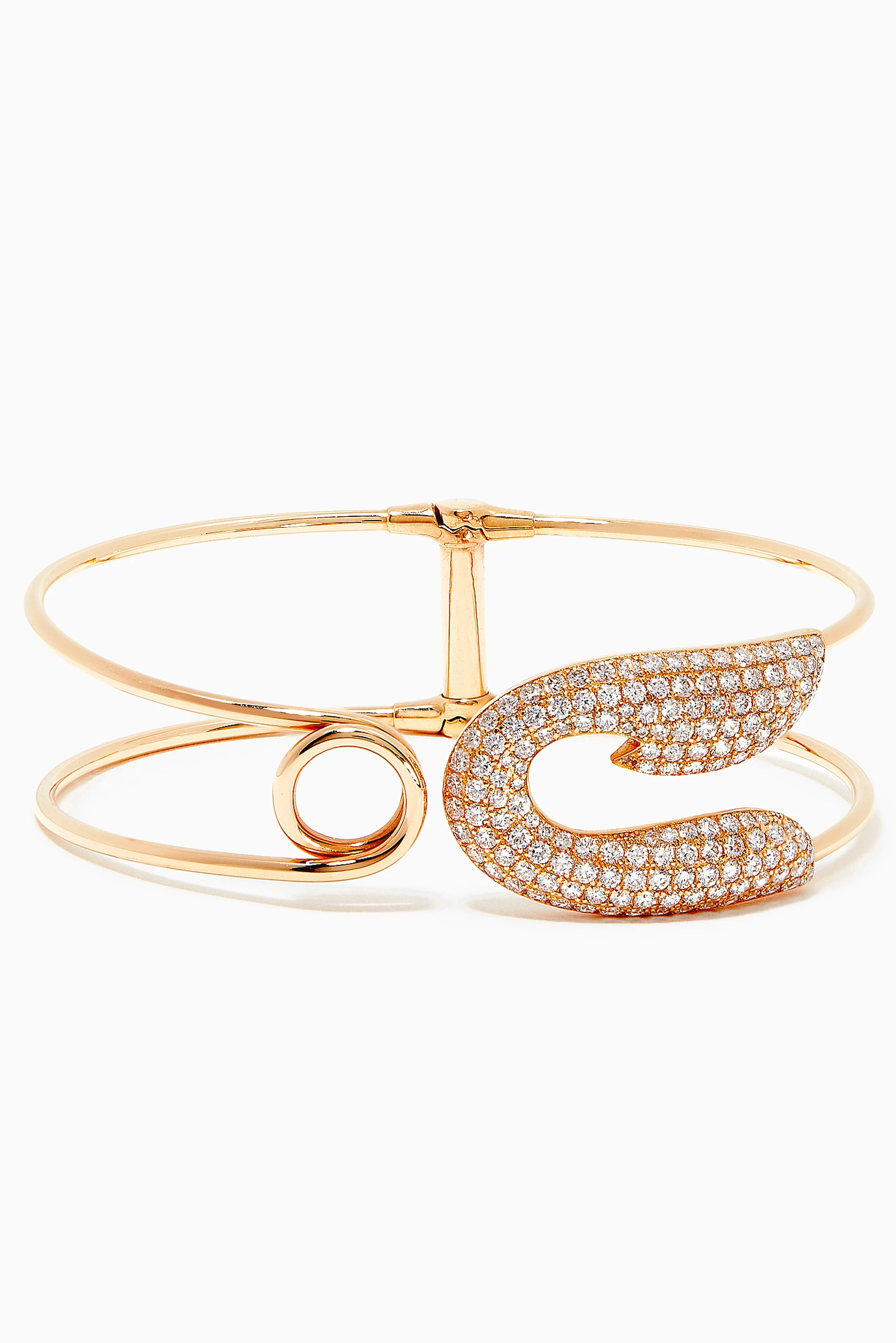 Diamond cuff hotsell rose gold