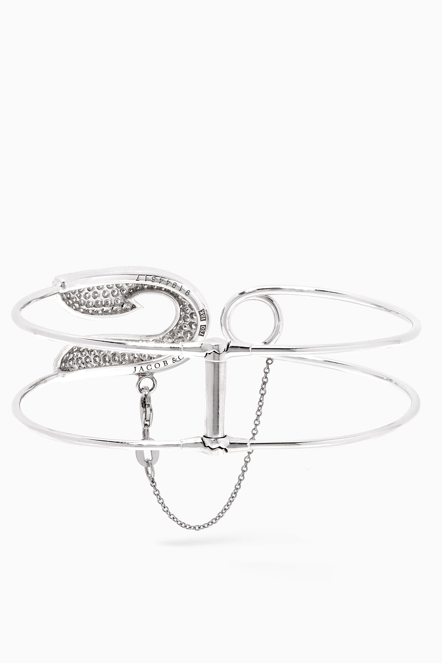 Diamante cuff bracelet top