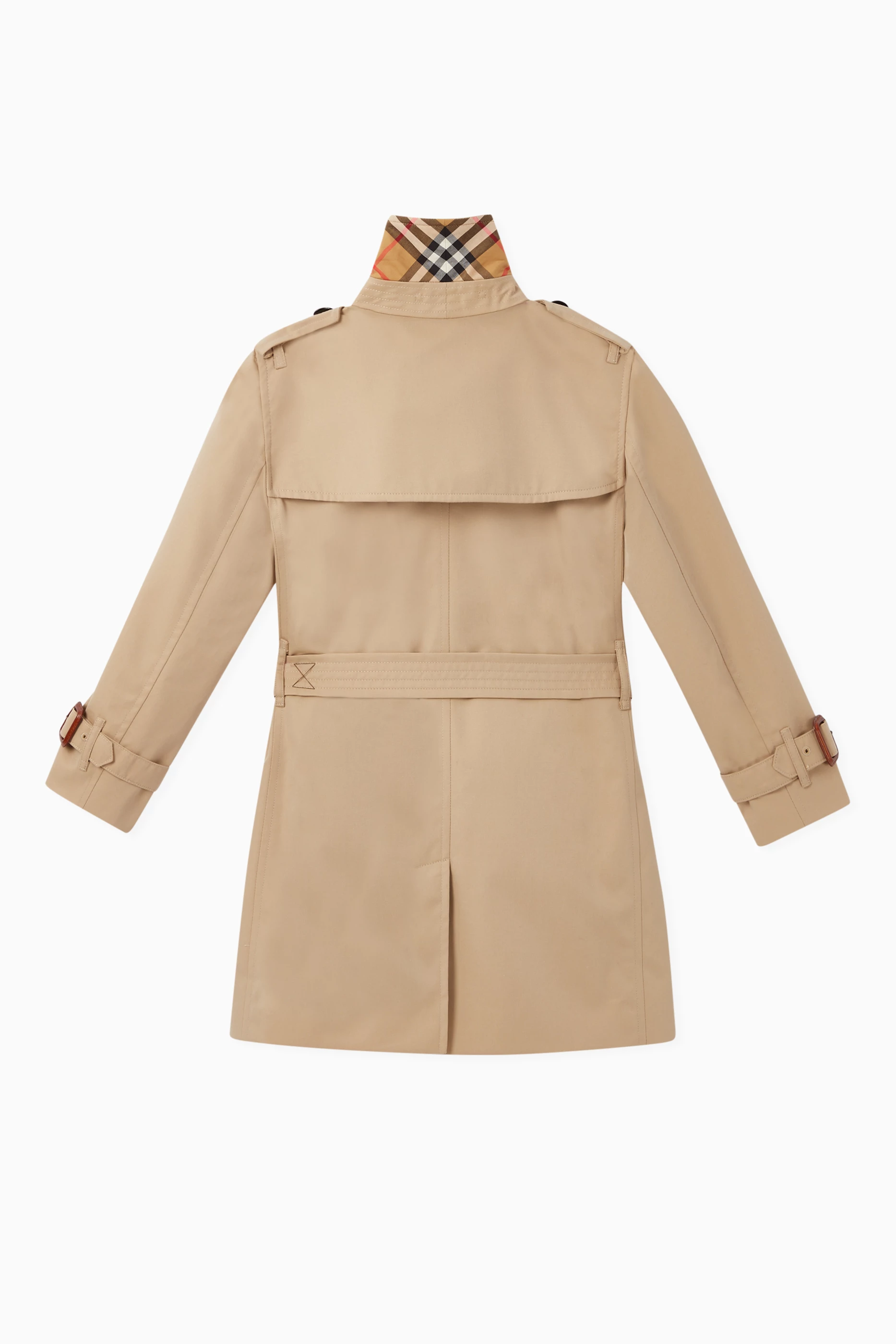 Burberry trench coat kids hot sale white