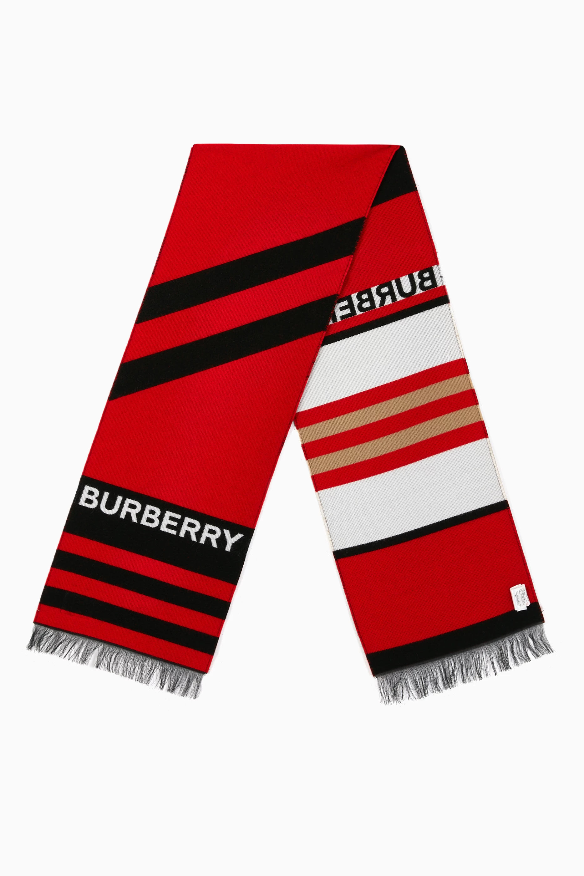 Burberry sales scarf red