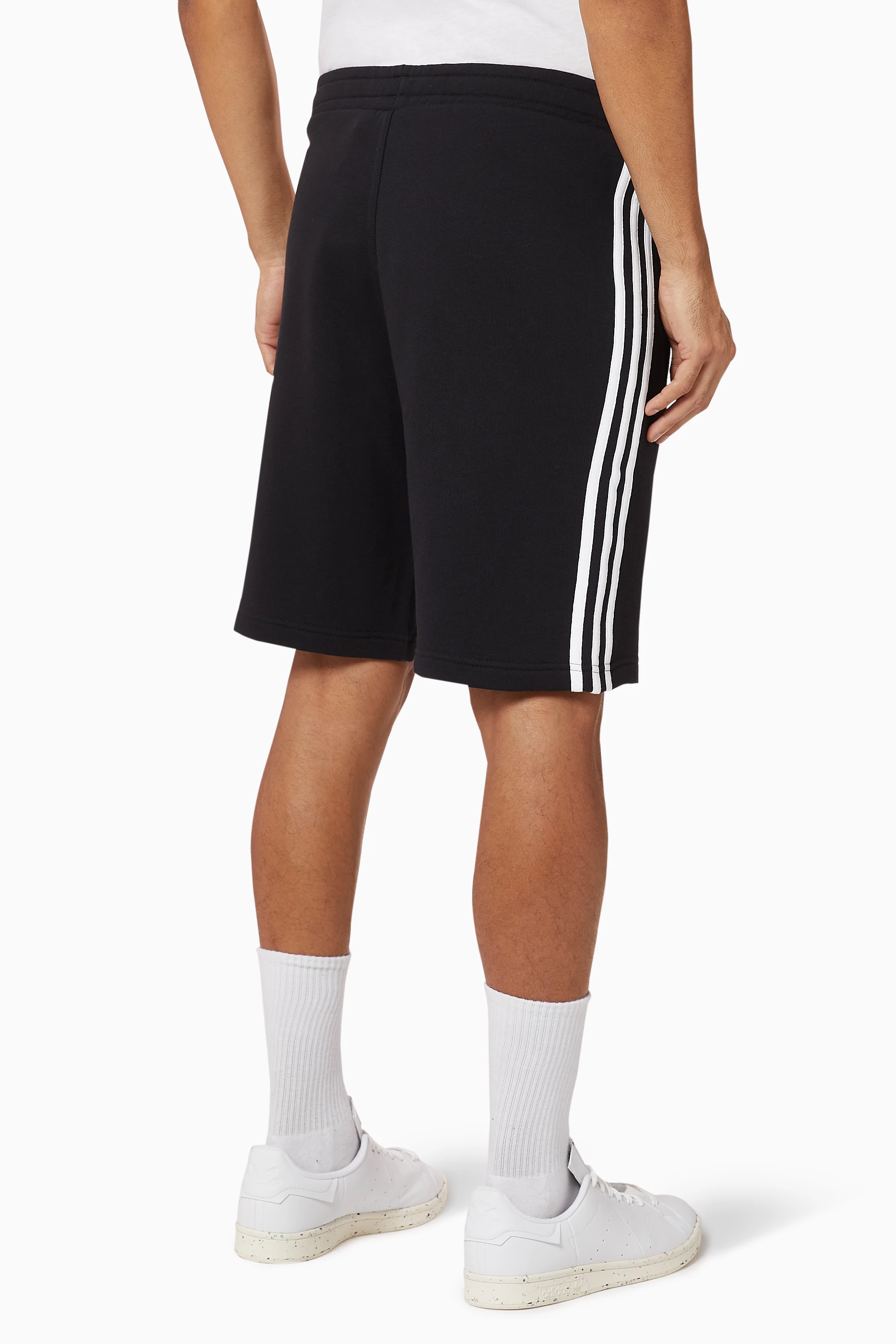 Originals 3-stripe jersey shorts in on sale black