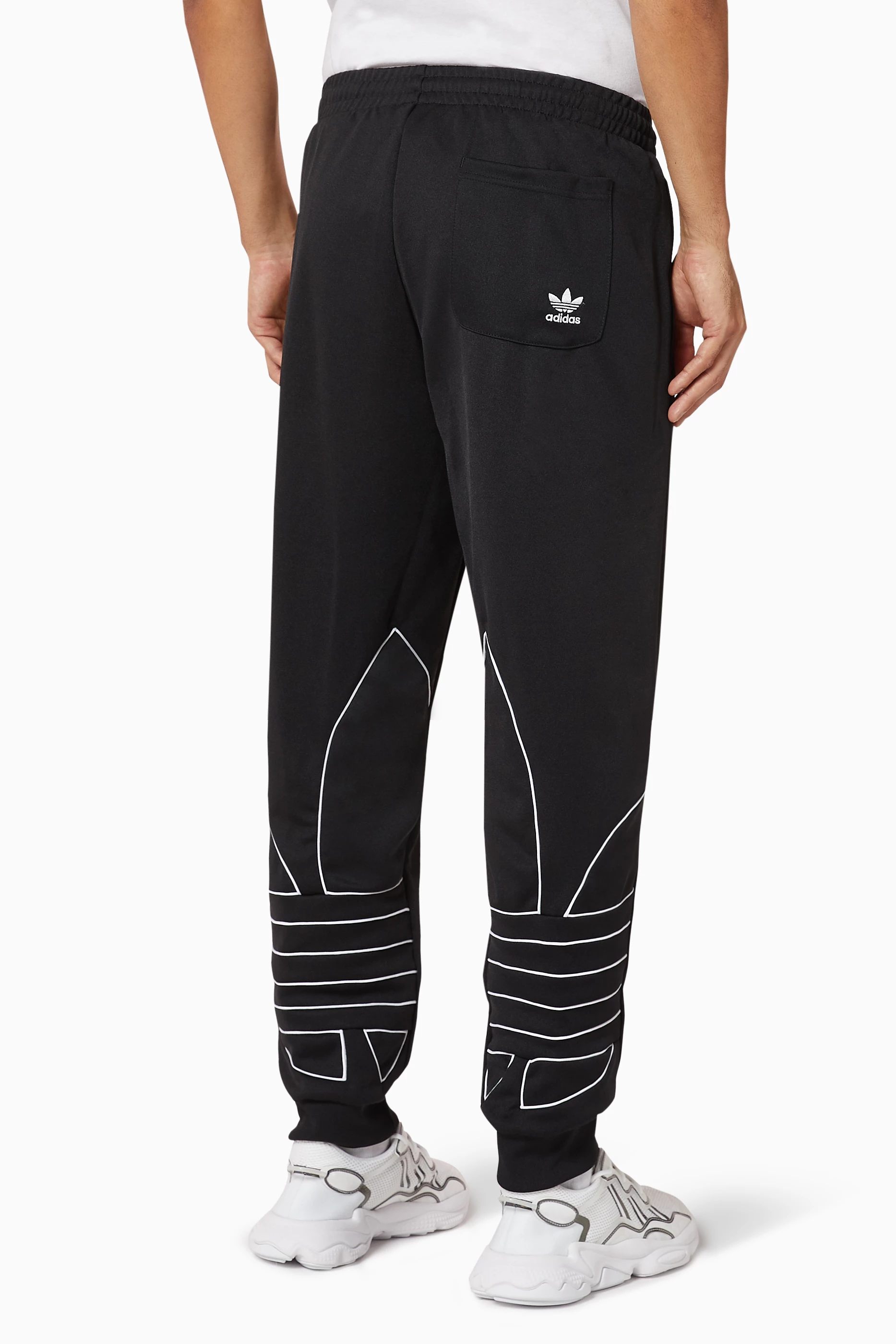 Buy adidas Black Trefoil Outline Track Pants for Men in UAE Ounass