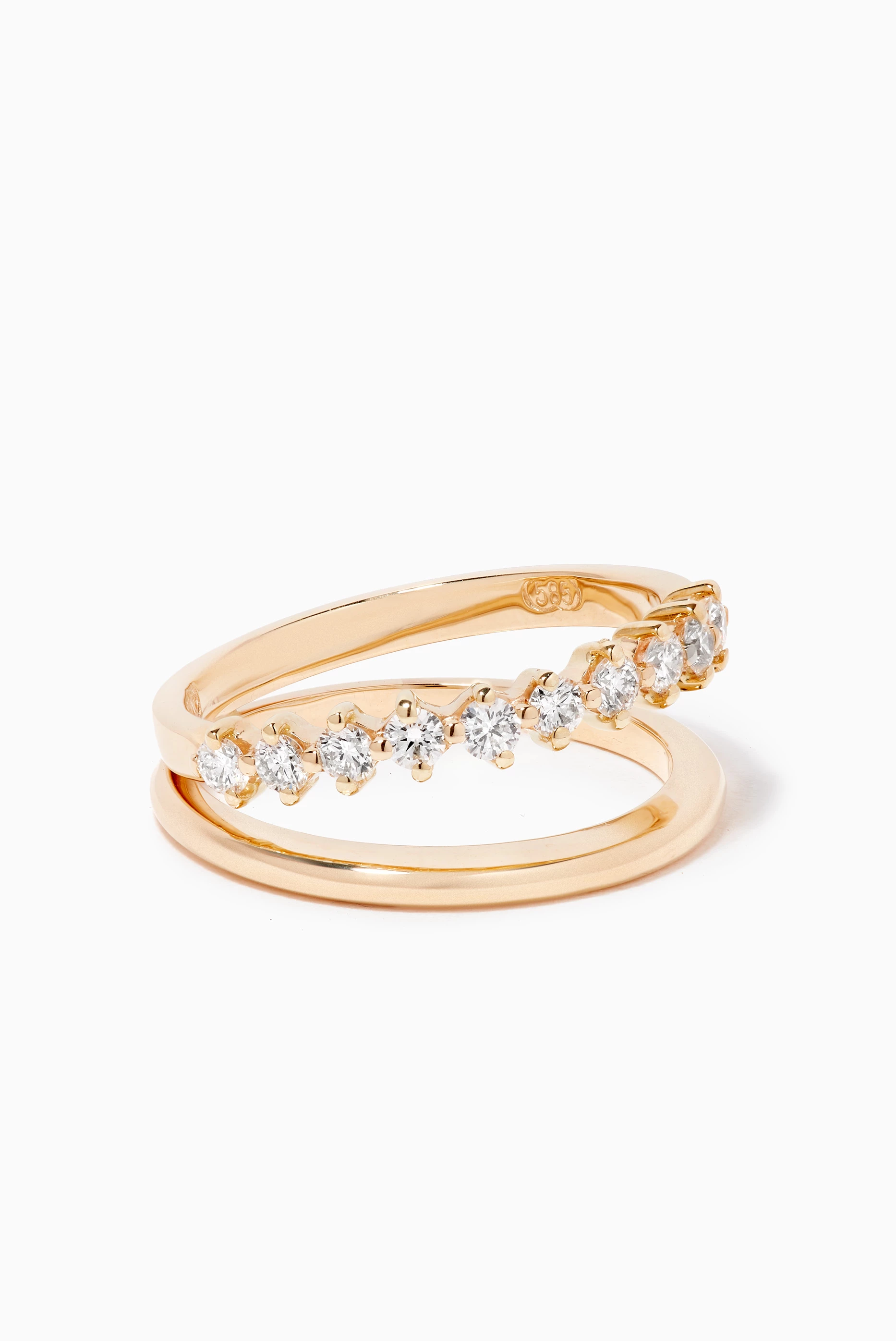 Gold diamond band deals