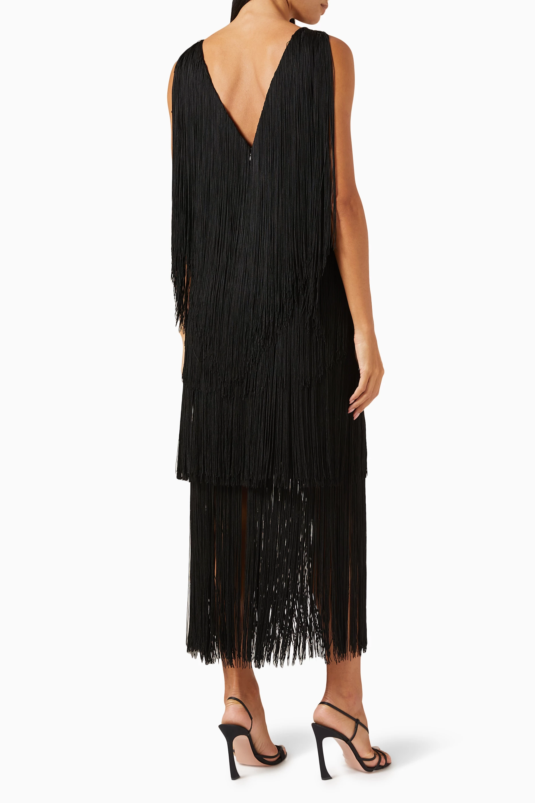 Bcbg fringe dress discount