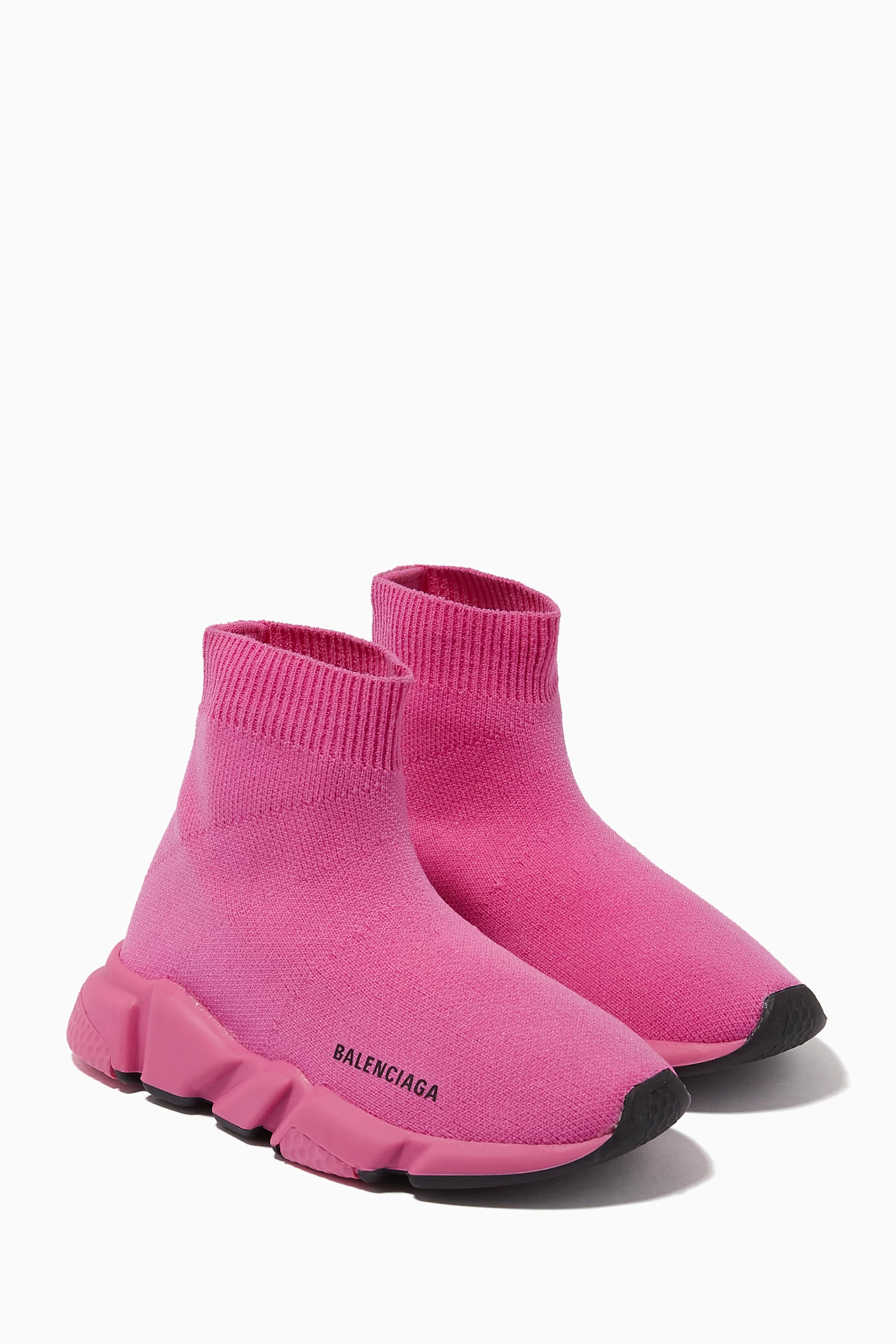 Balenciaga speed 2025 knit pink