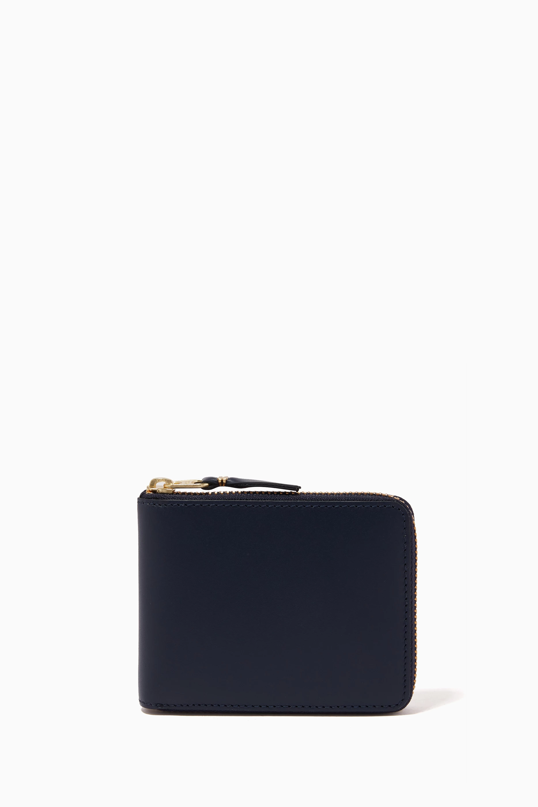 Comme des garcons store zip around wallet navy
