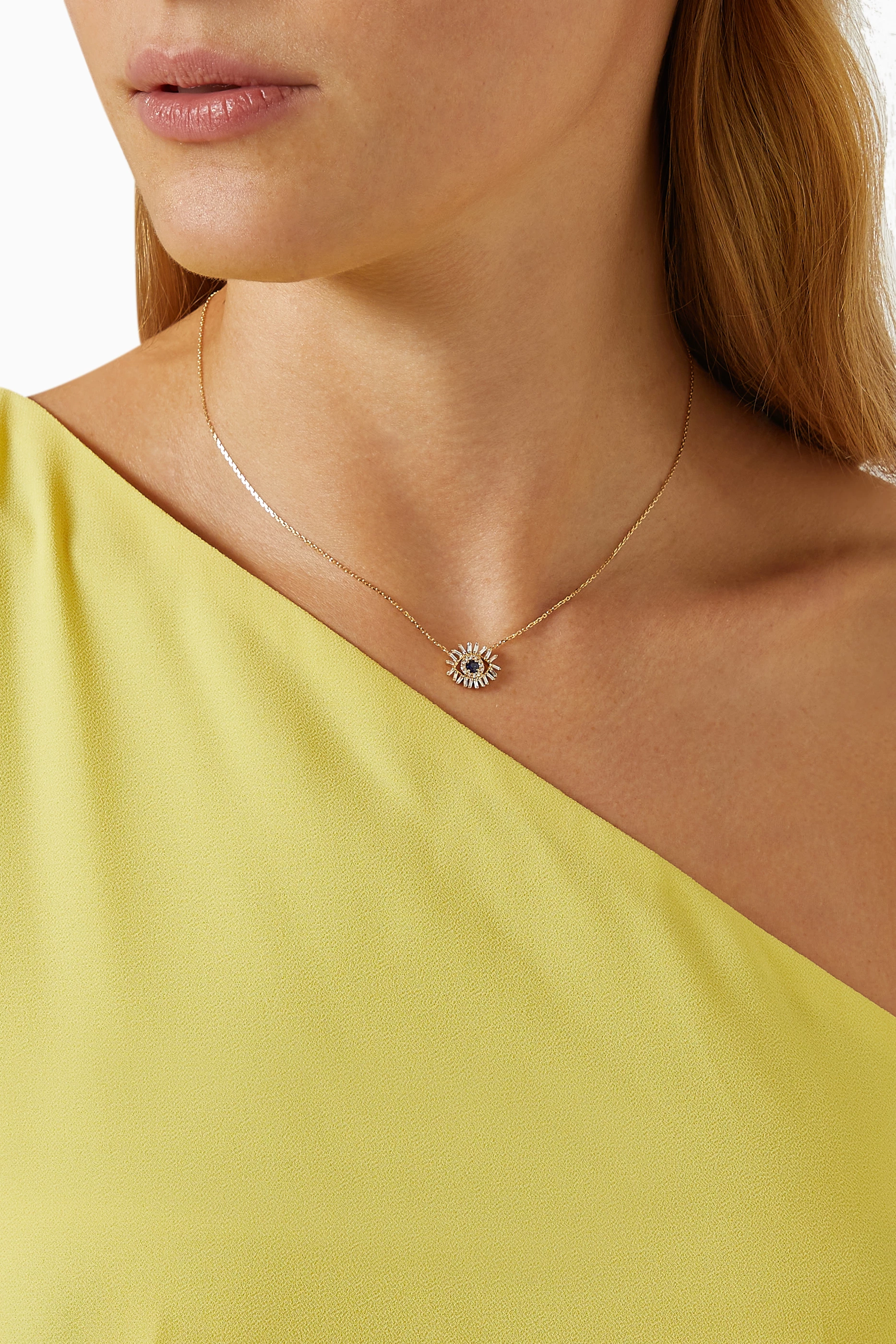 Suzanne kalan cheap evil eye necklace
