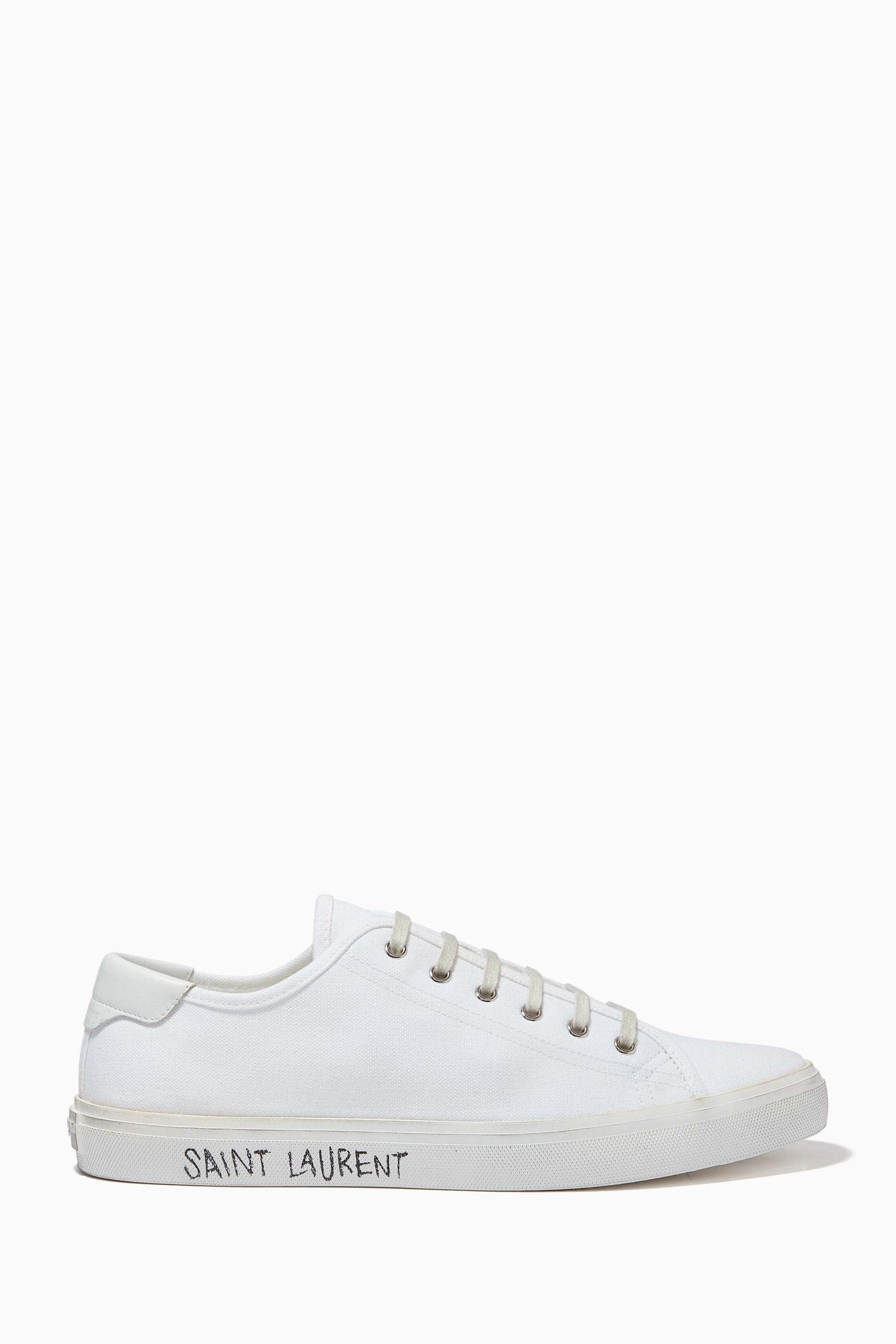 Saint laurent deals canvas sneakers