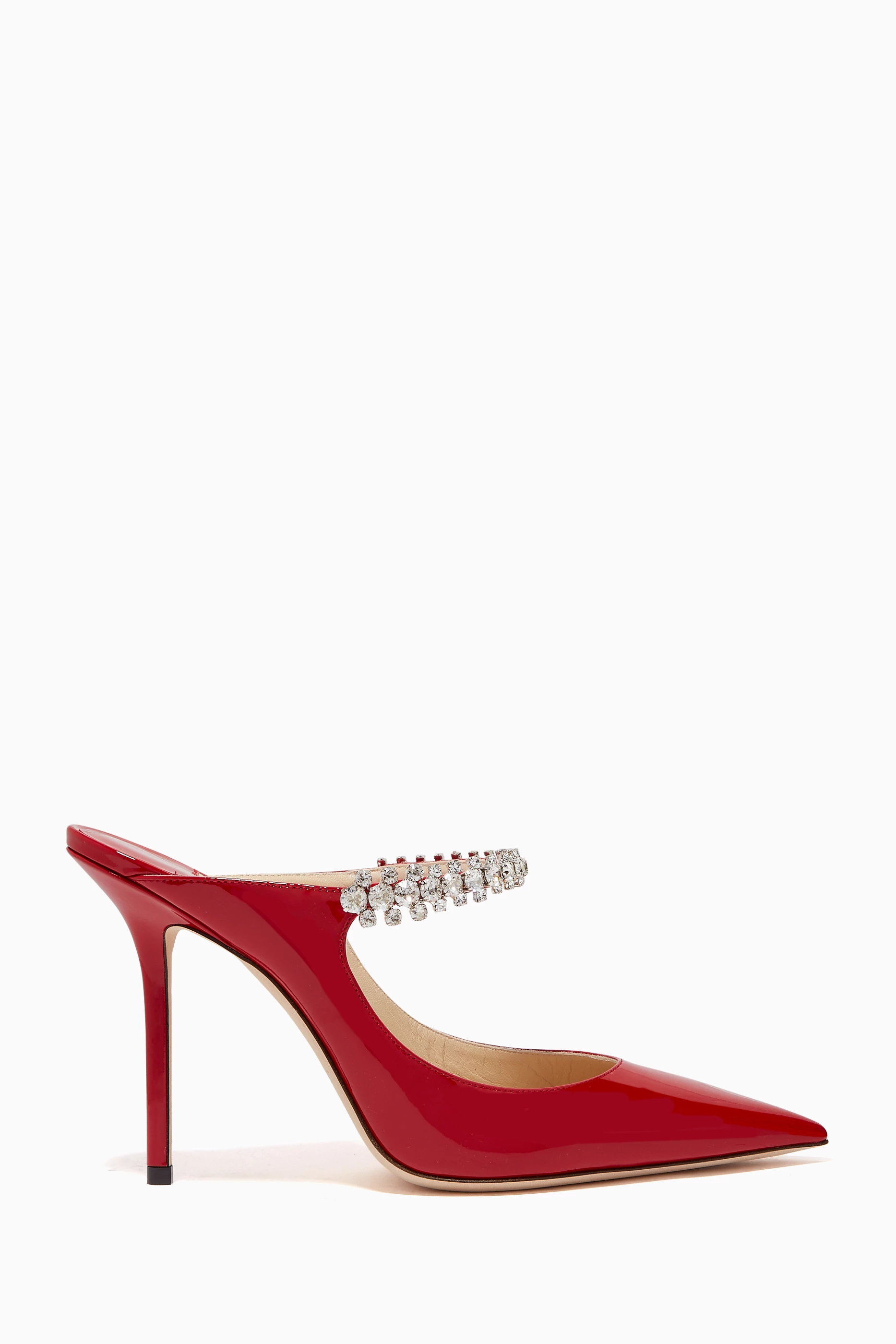 Jimmy choo hot sale red mules