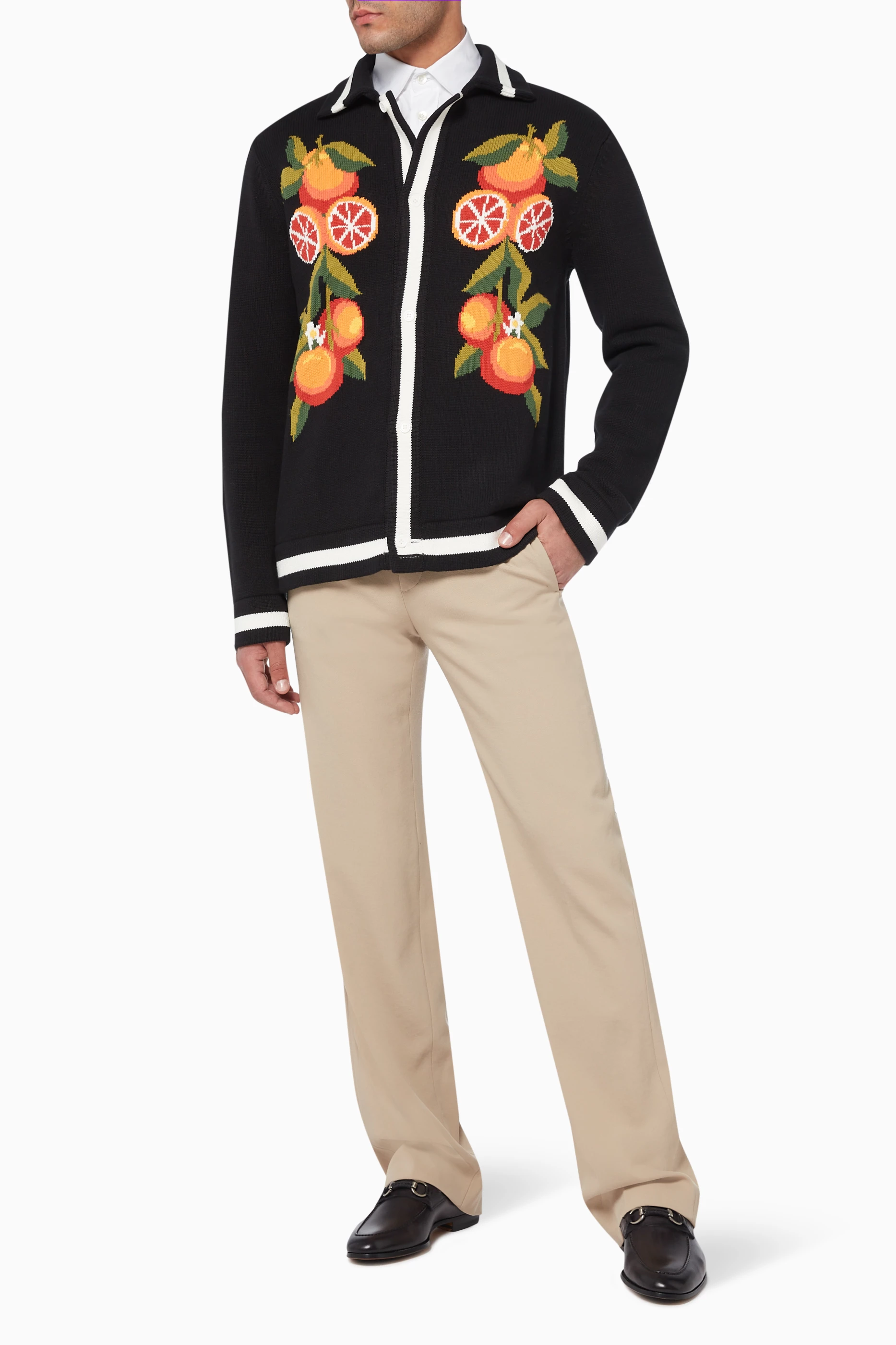 Orange and clearance black cardigan