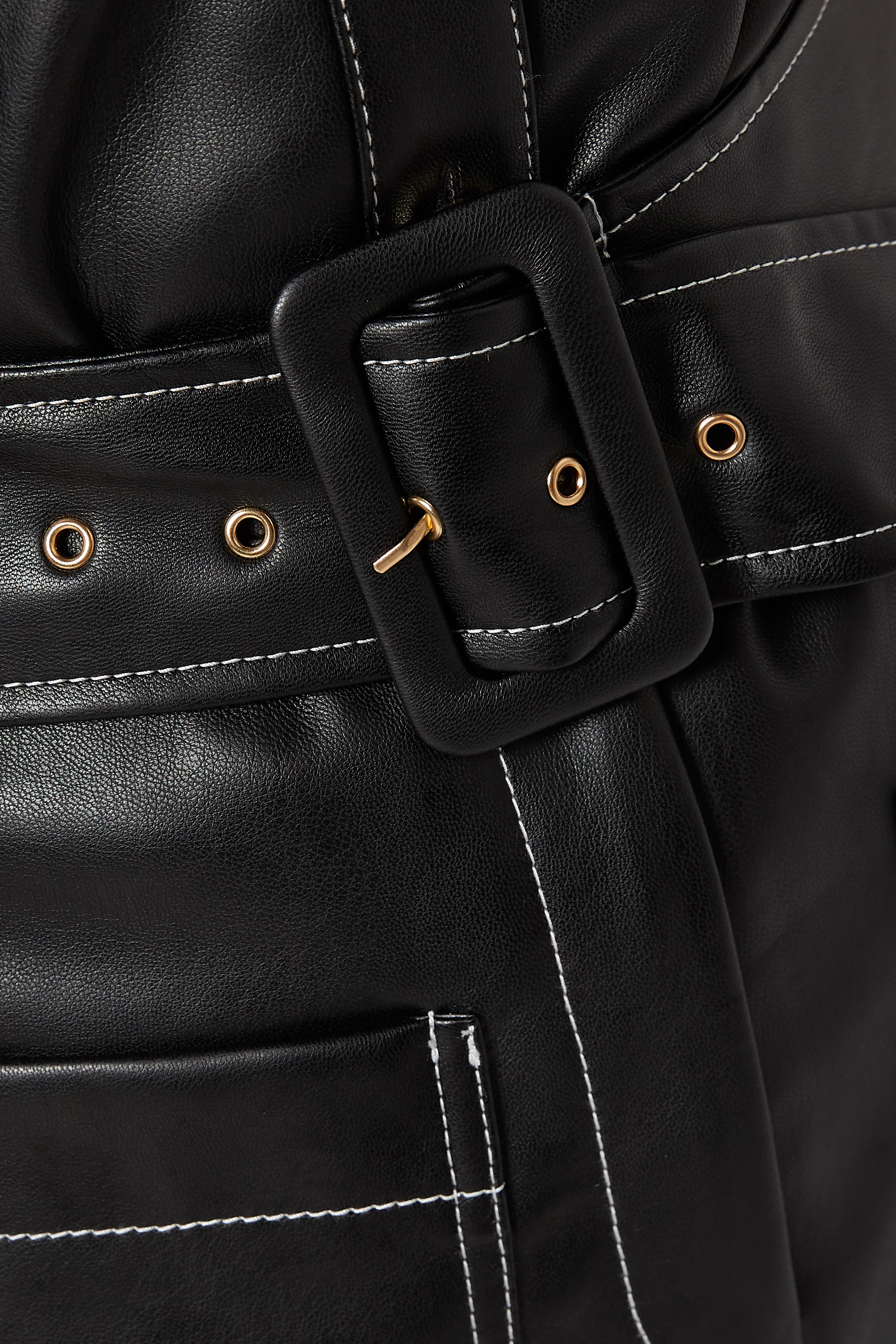 Buy Staud Black Davey Vegan Leather Jumpsuit for Women in UAE Ounass