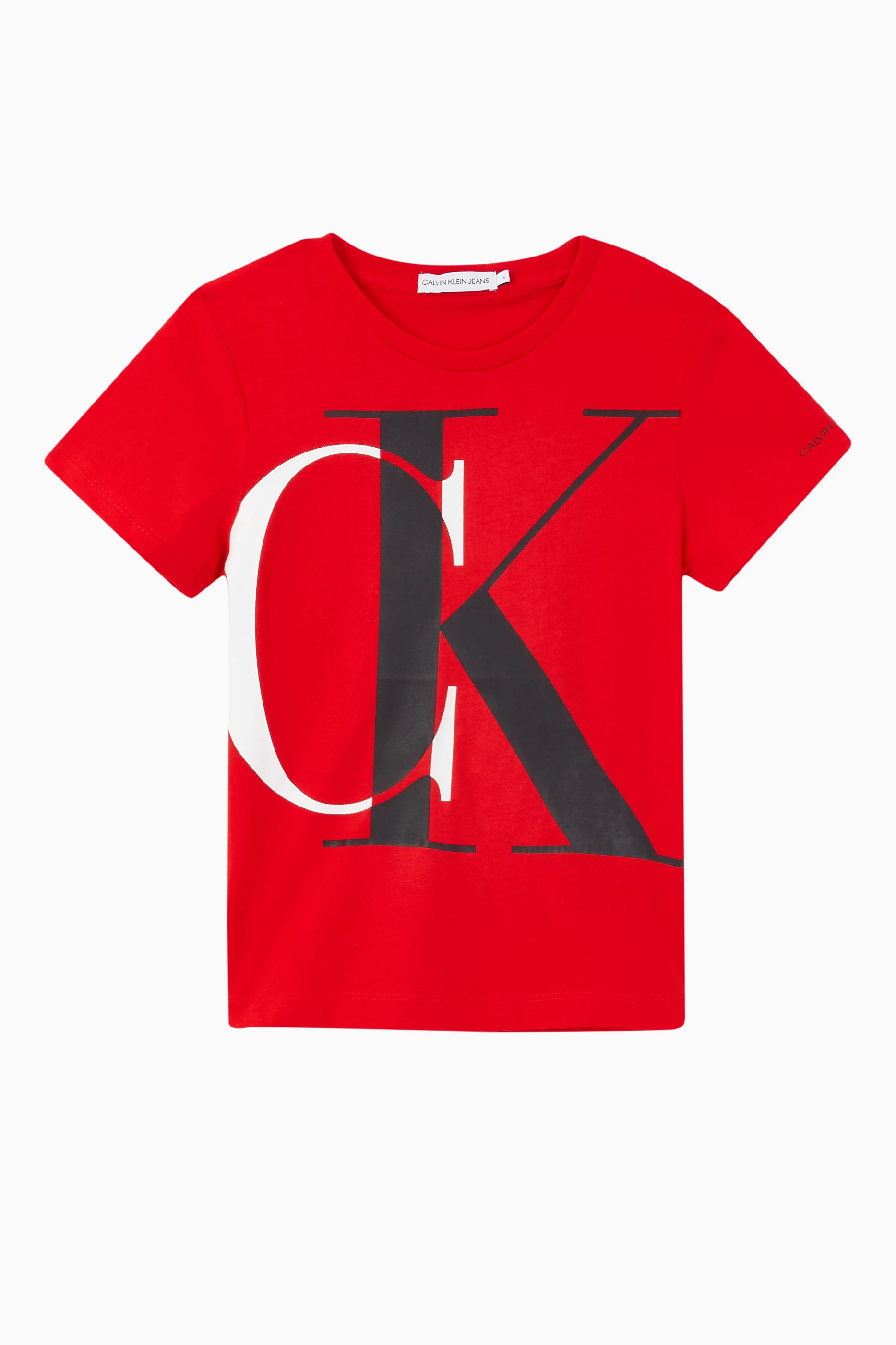 Red calvin klein shirt outlet