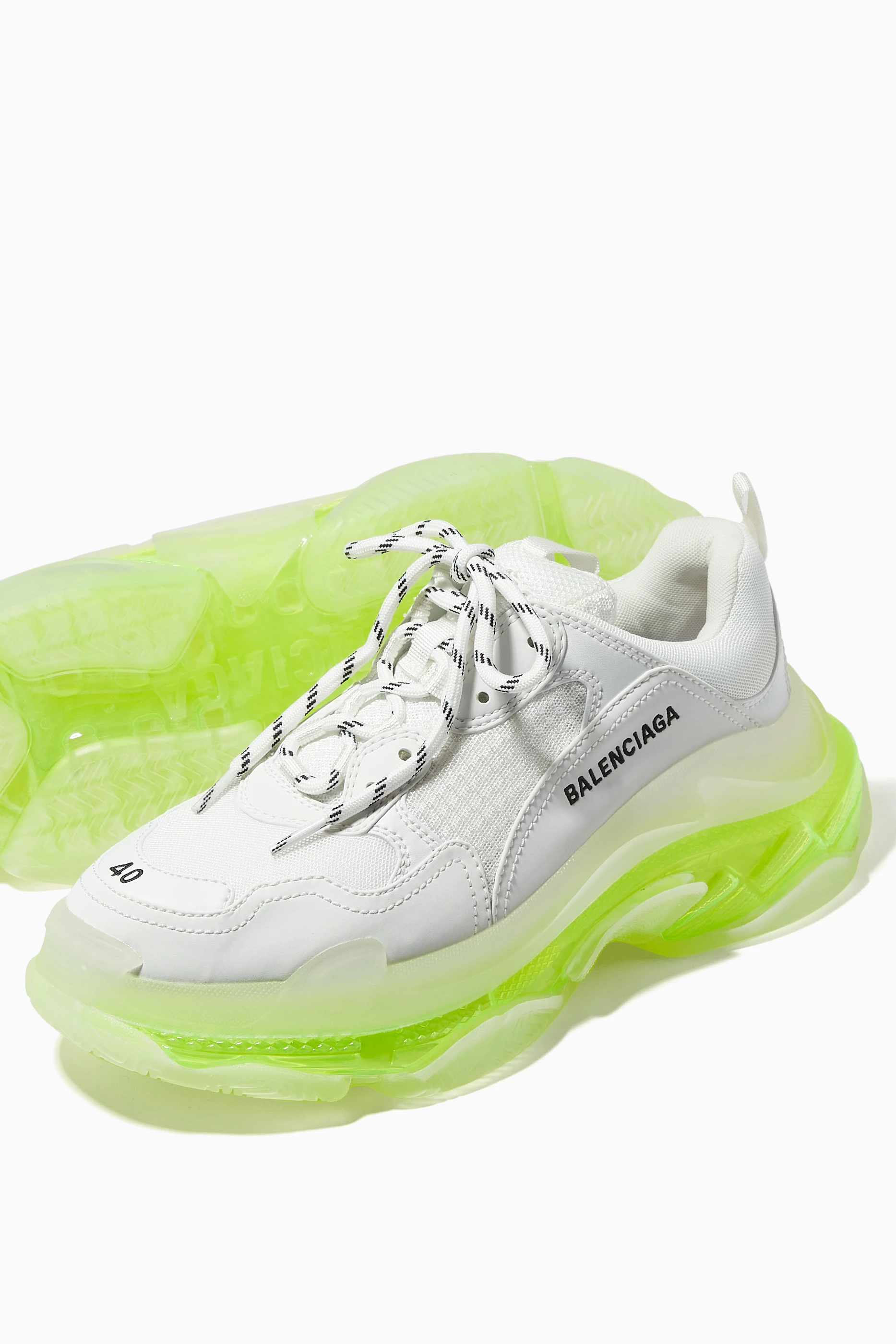 Balenciaga triple s white 2024 and yellow