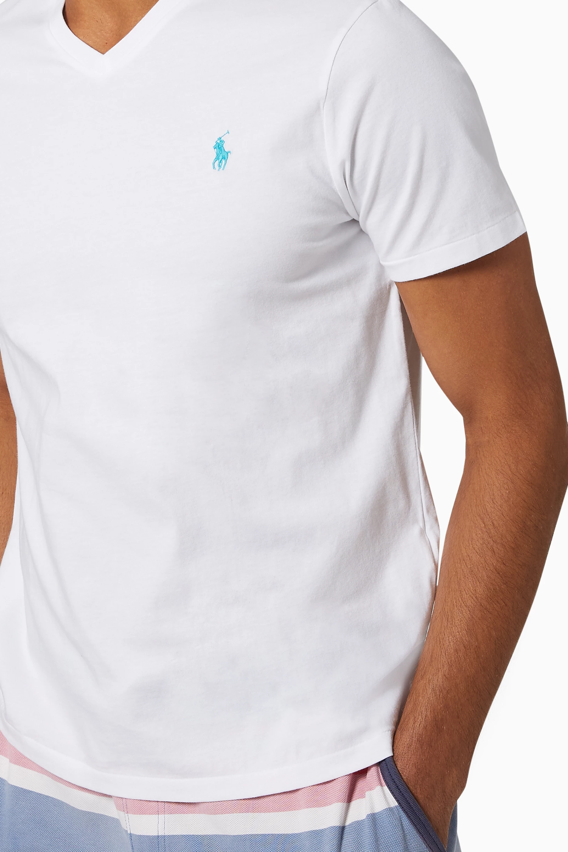 Ralph lauren slim fit v neck sales