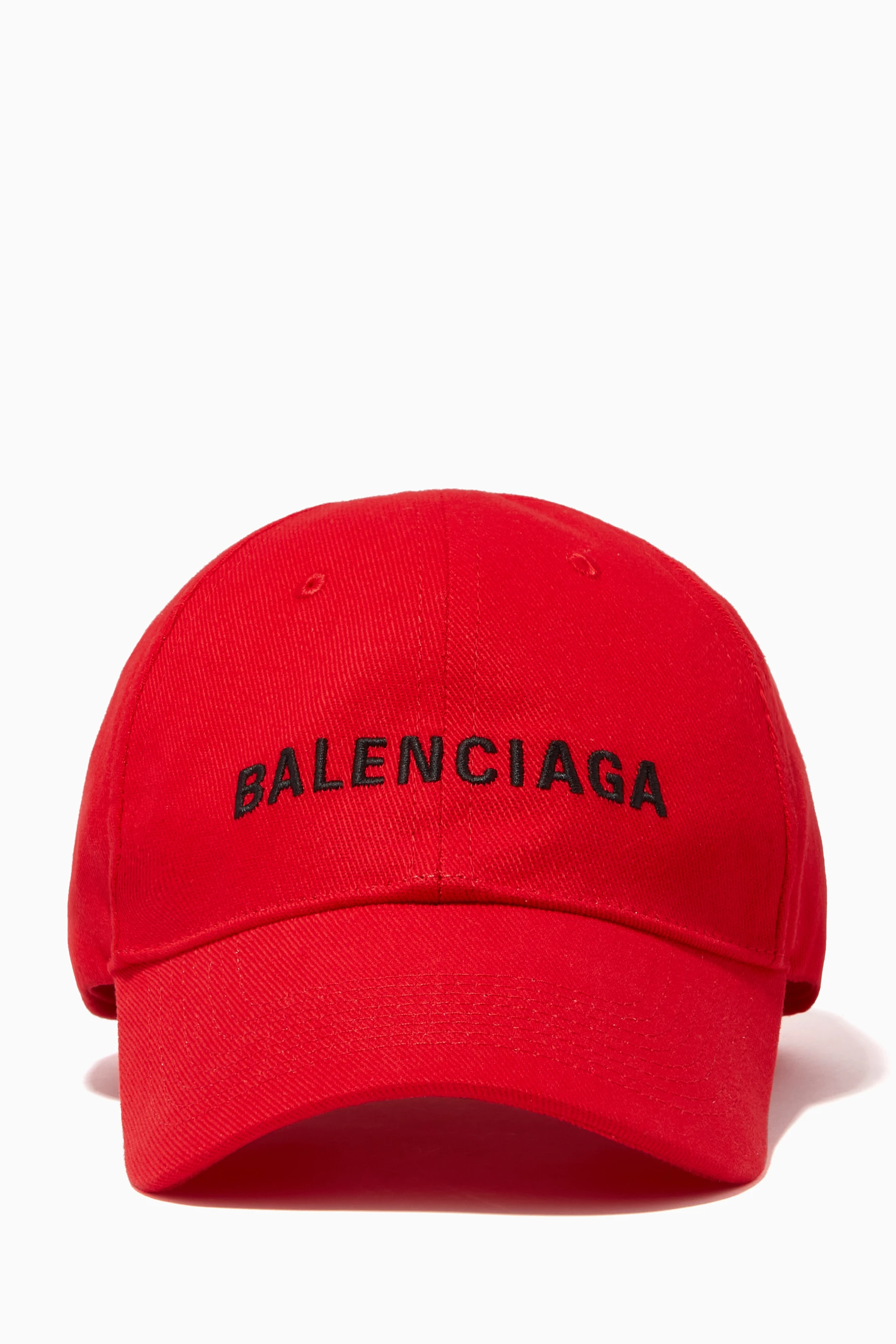 Buy Balenciaga Red Logo Cap in Cotton for Men in UAE Ounass
