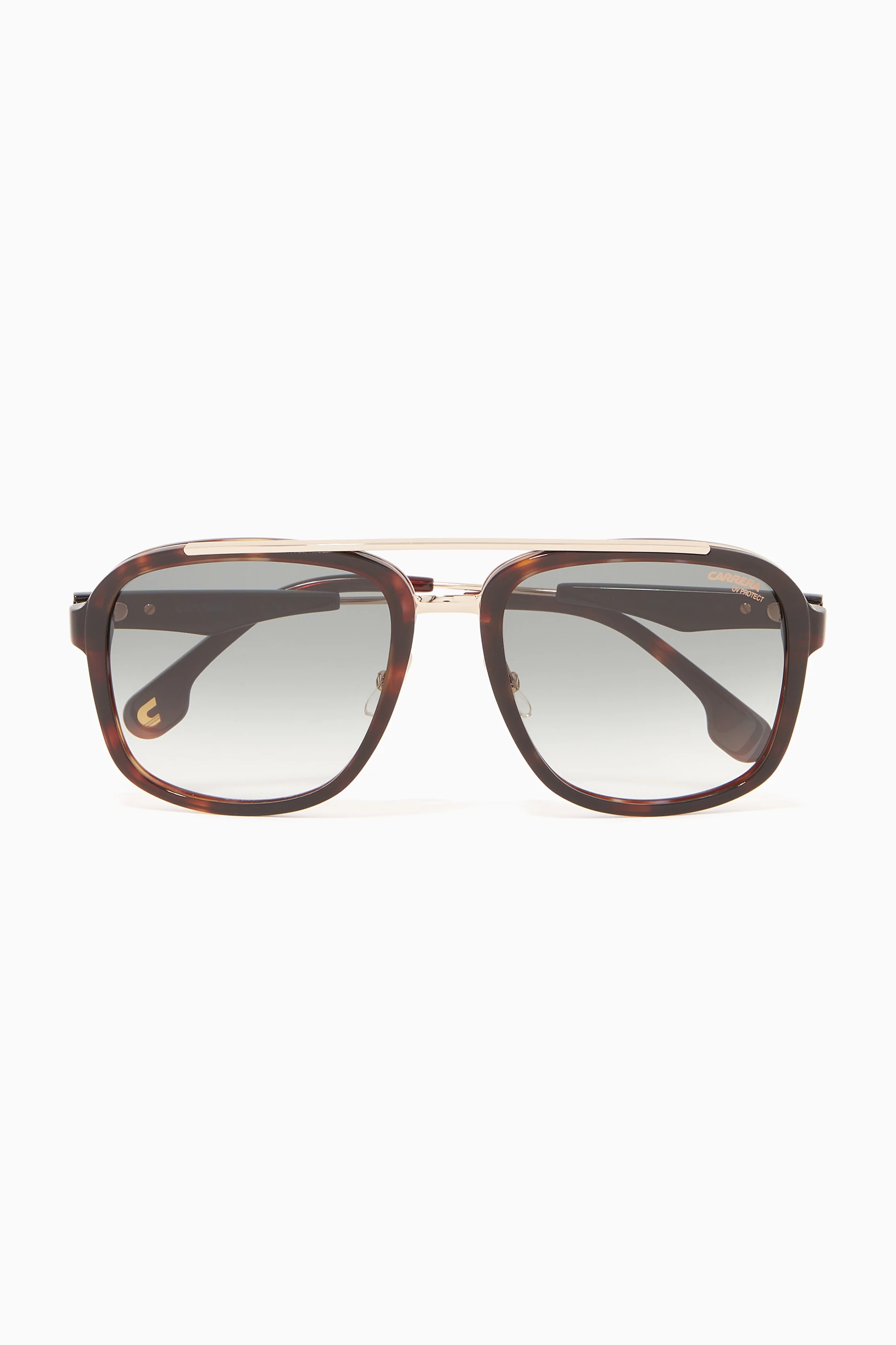 Buy Carrera Brown Maverick Aviator Sunglasses in Acetate and Metal