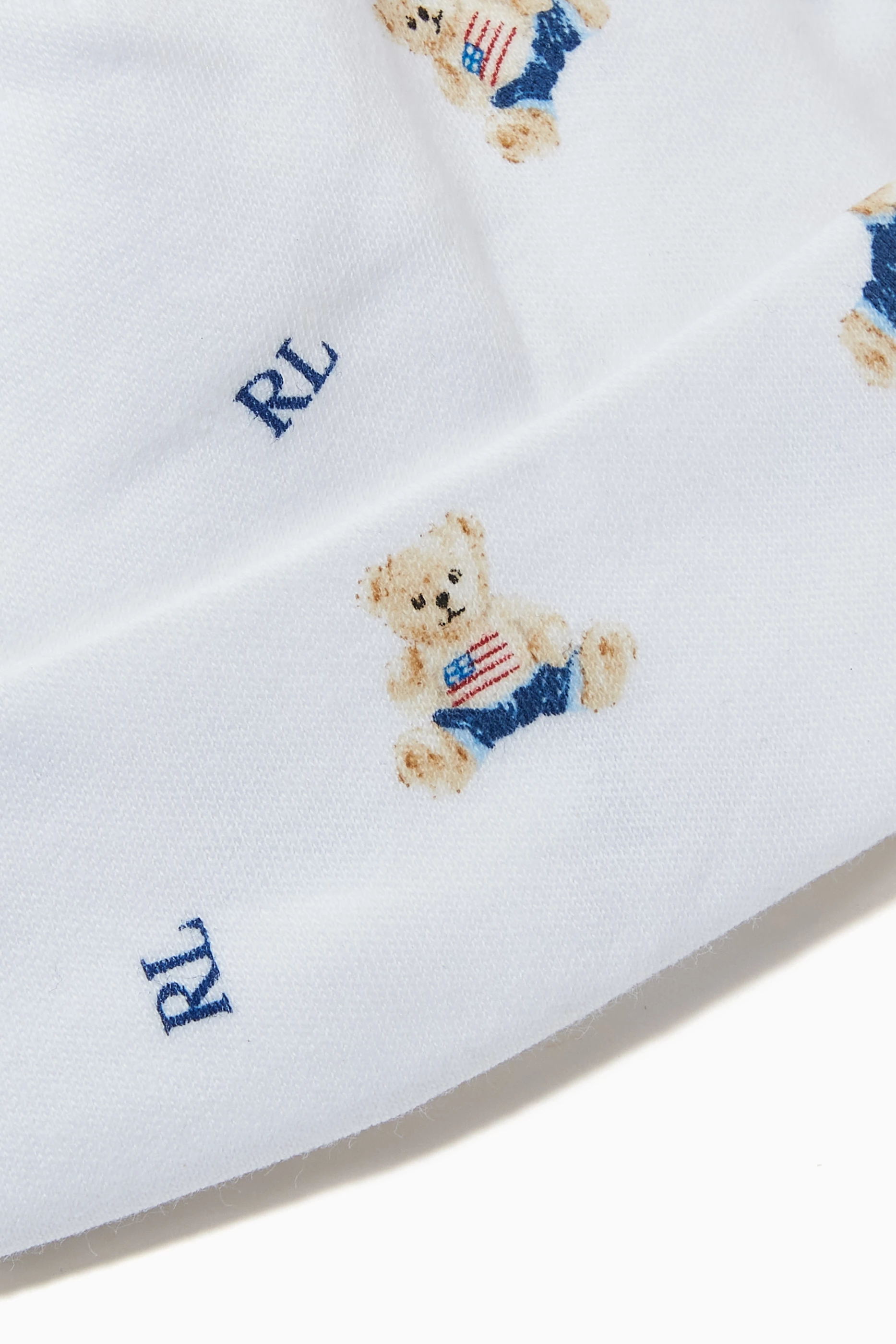 Buy Polo Ralph Lauren White Polo Bear Cotton Interlock Hat in