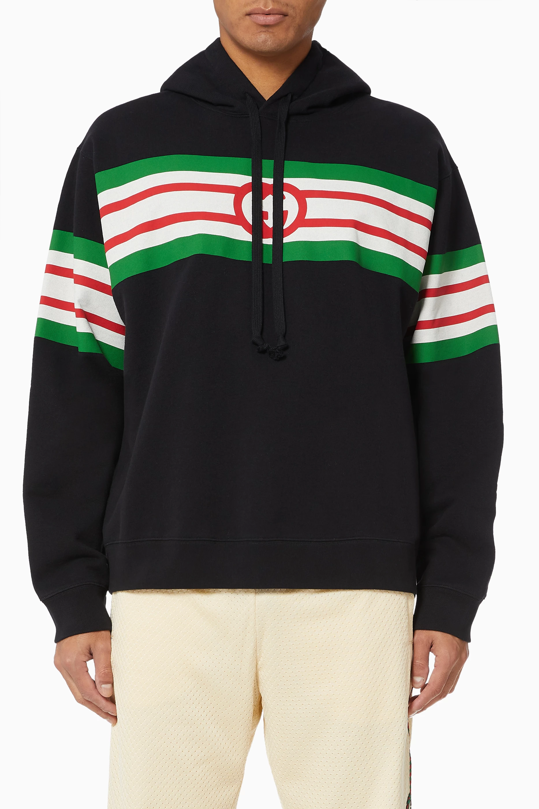 Buy Gucci Black Interlocking G Print Cotton Sweatshirt for MEN in UAE |  Ounass