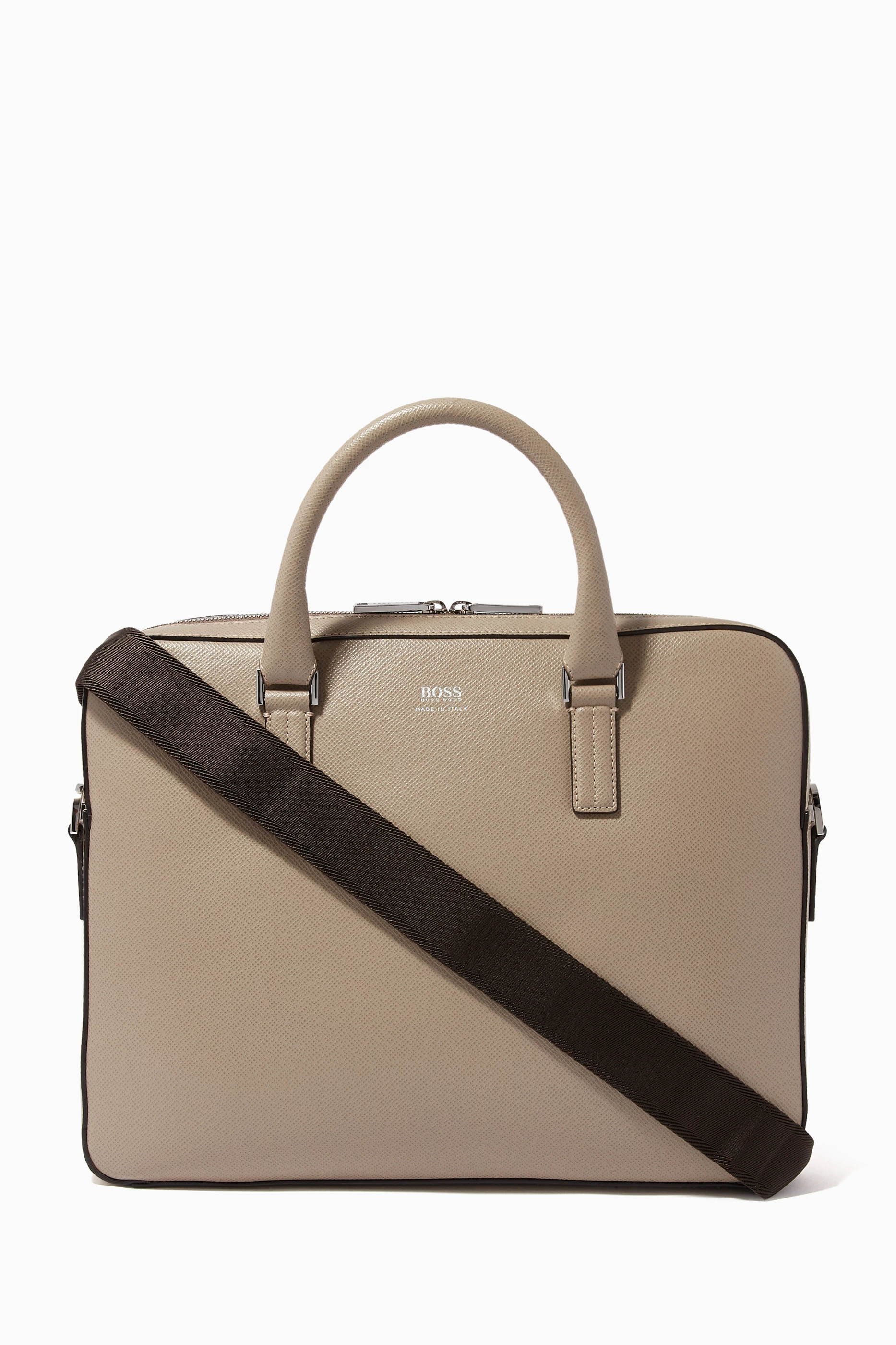 Hugo boss signature document bag deals