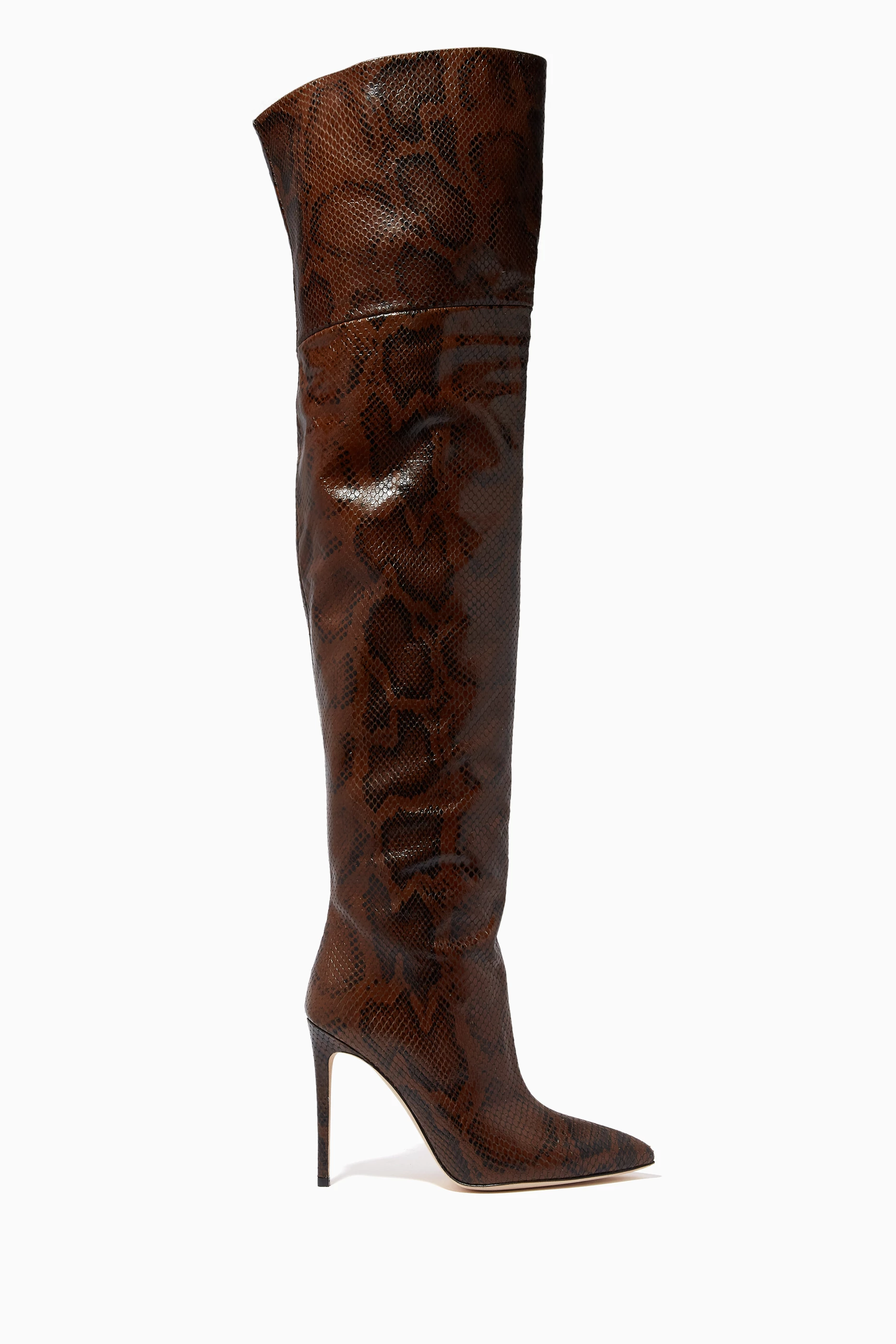 Python over the knee boots hot sale
