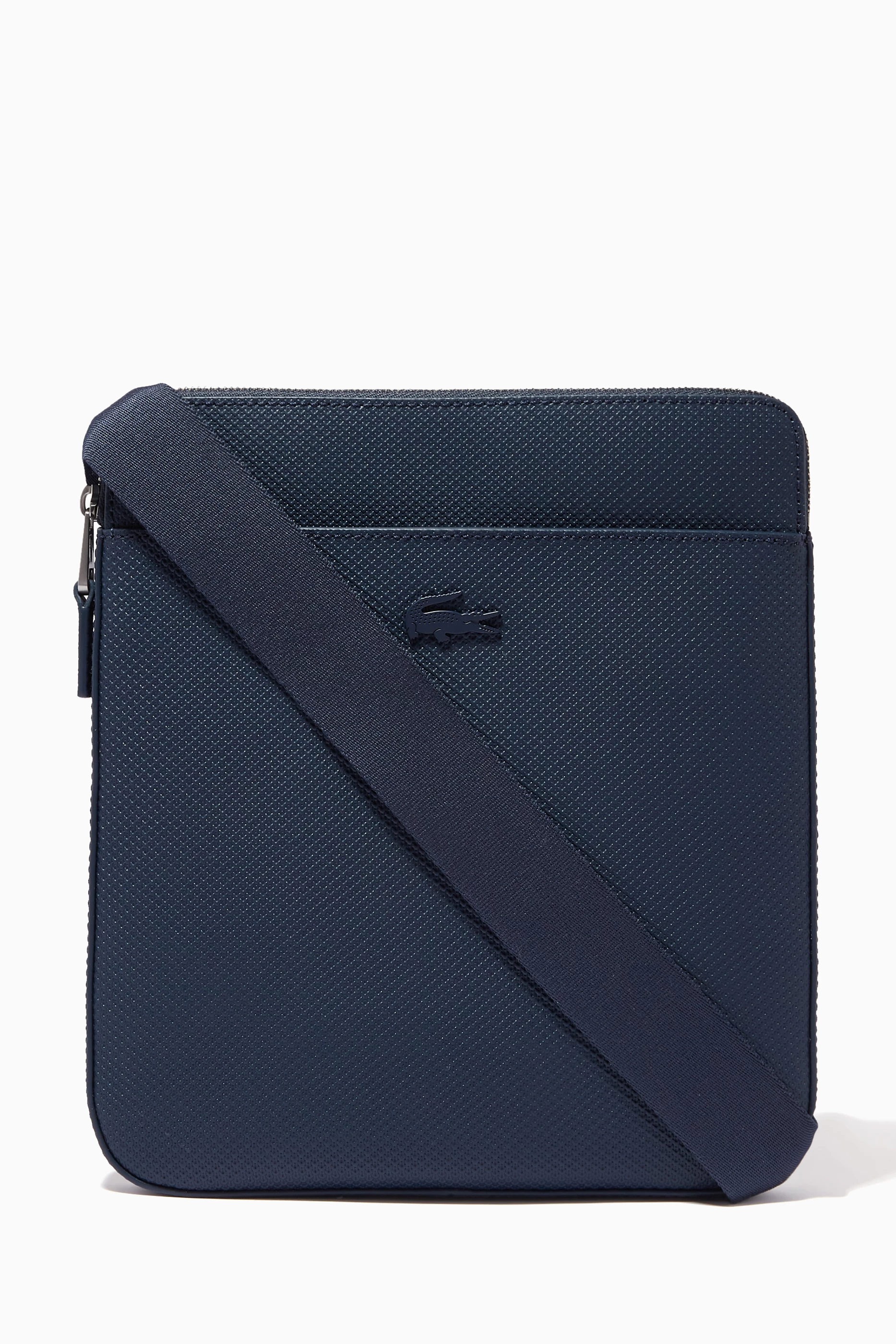 Men's chantaco matte best sale piqué leather flap bag