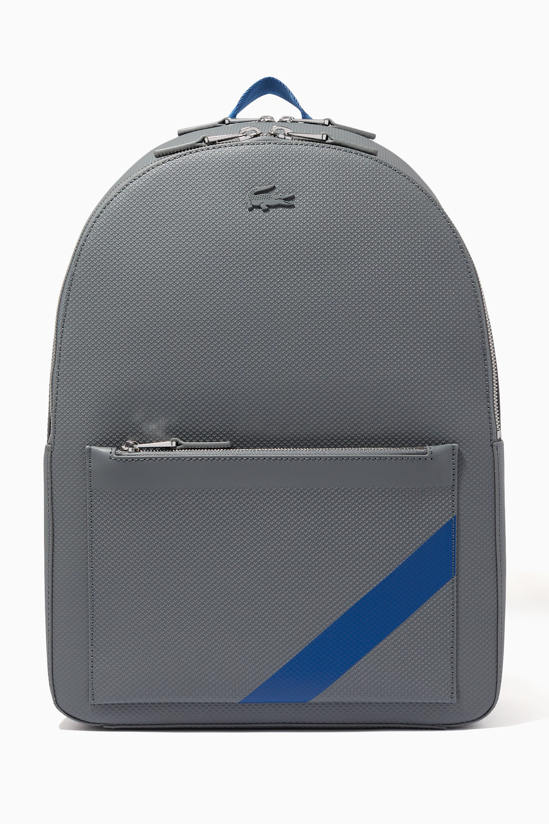 Buy Lacoste Multicolour Chantaco Backpack in Matte Piqu Leather