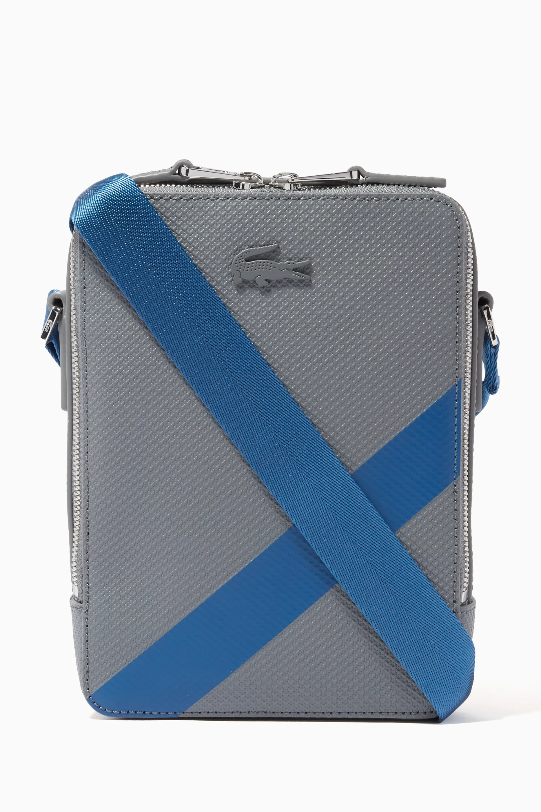 Men's chantaco vertical online matte piqué leather bag