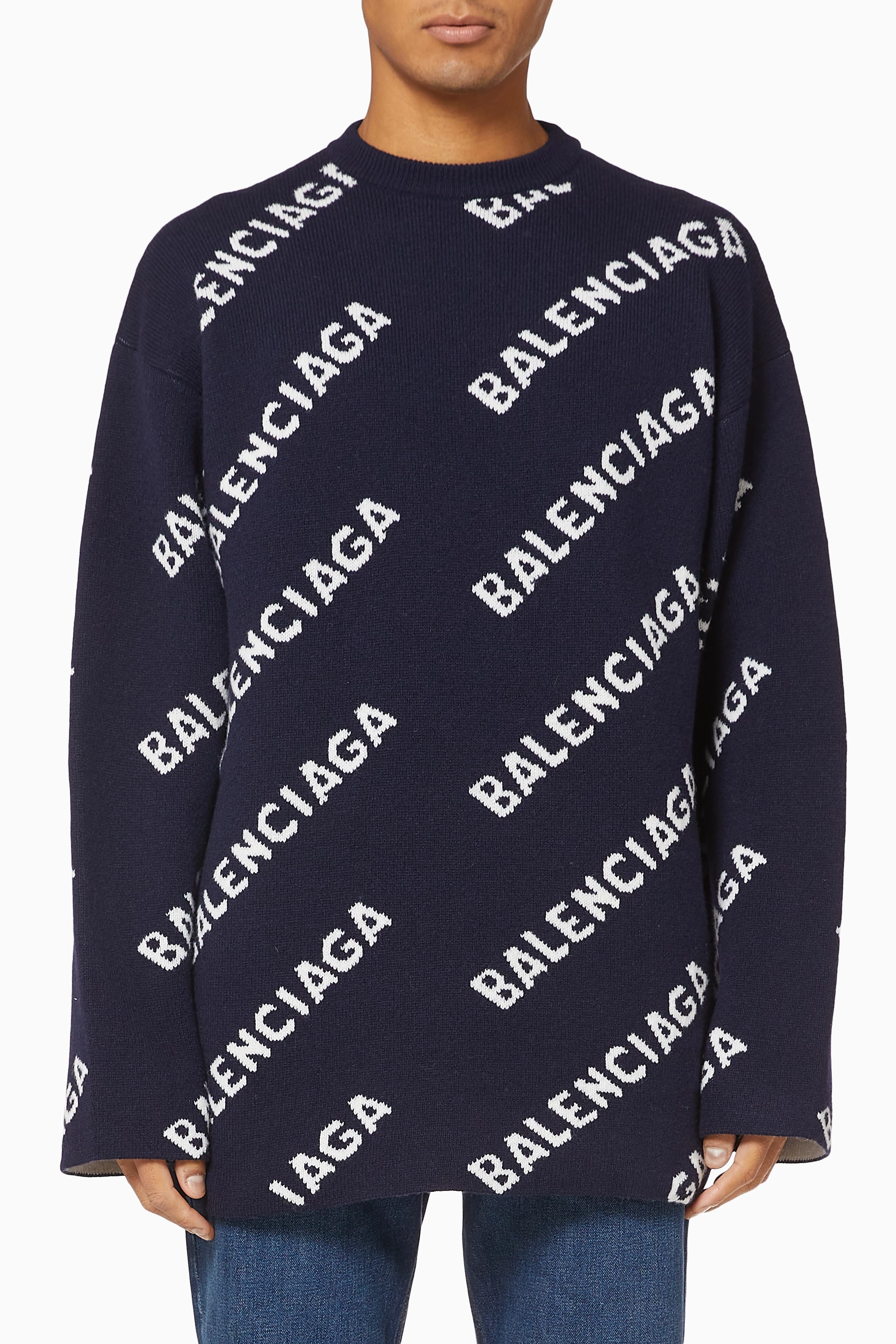 Balenciaga men's shop logo sweater