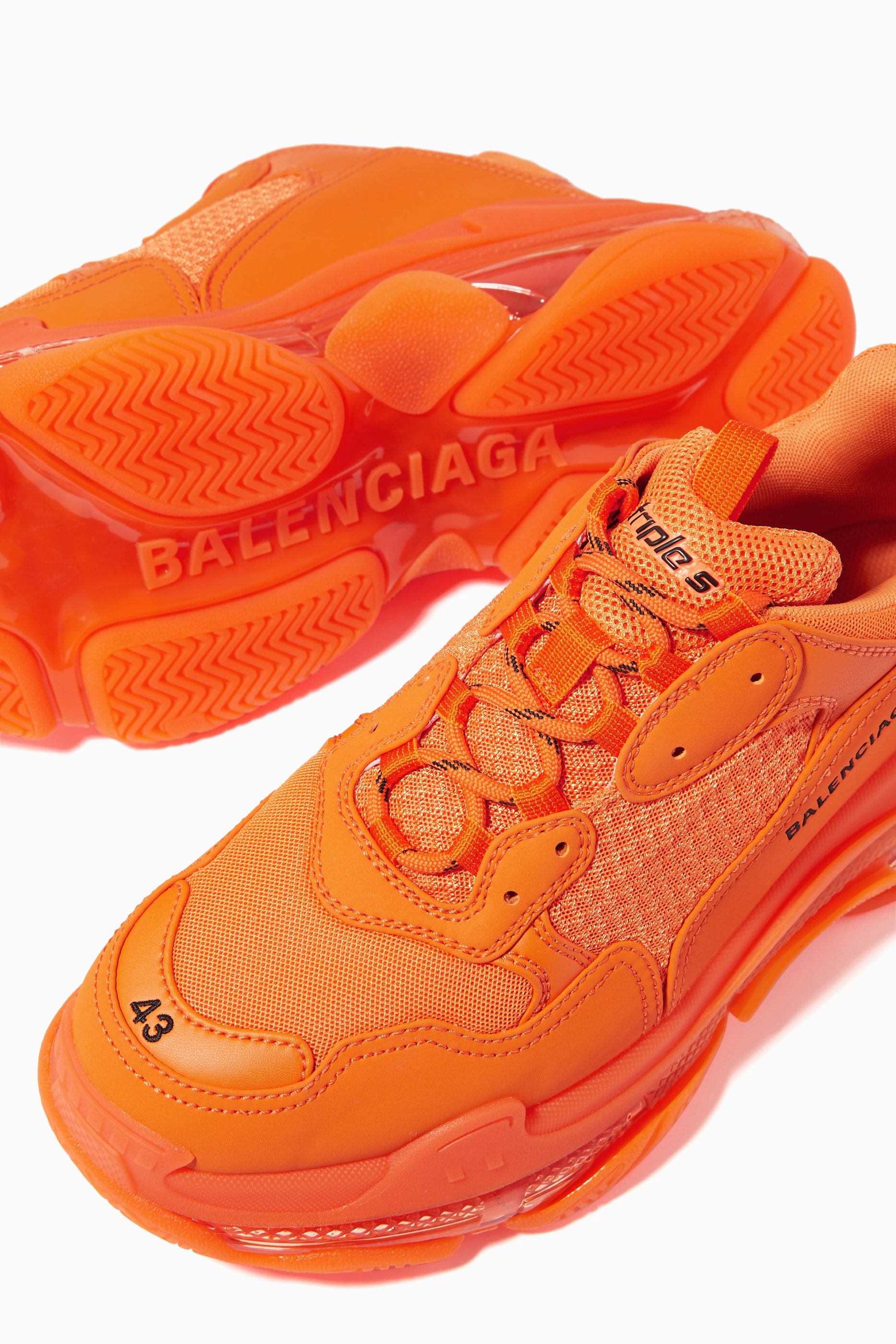 Balenciaga trainers orange hot sale