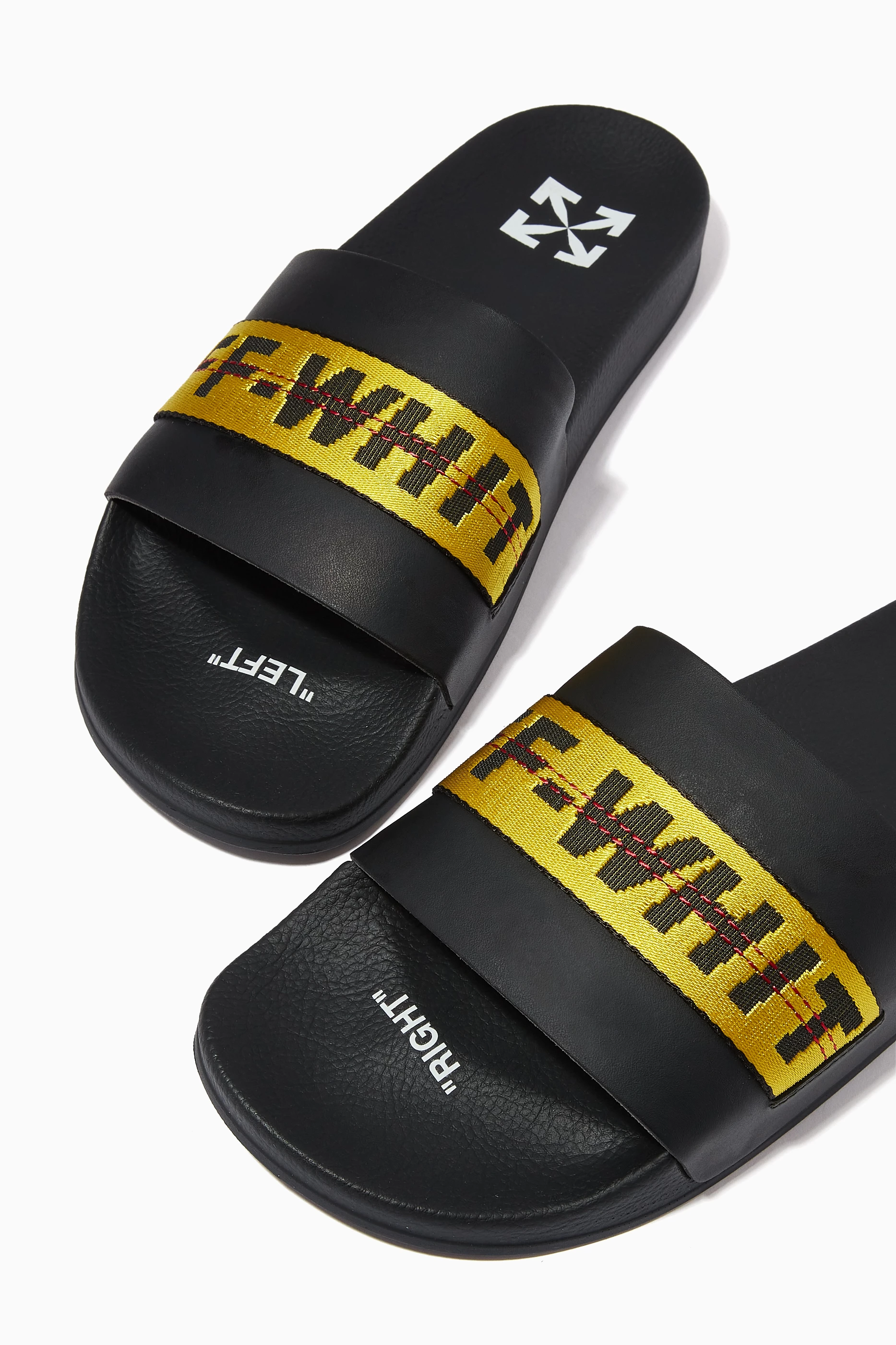 Off white industrial slides shop