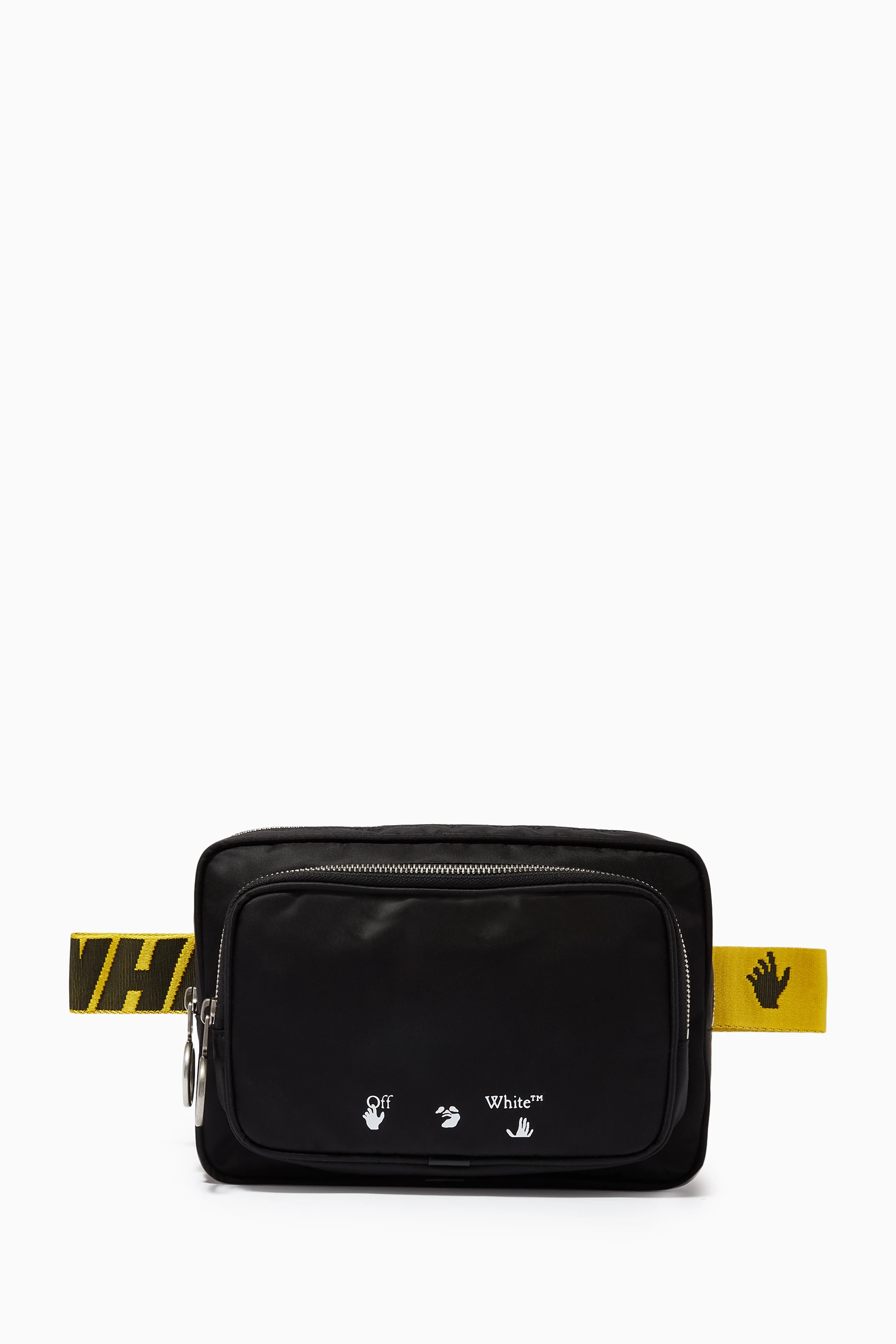 Off white luggage belt sales