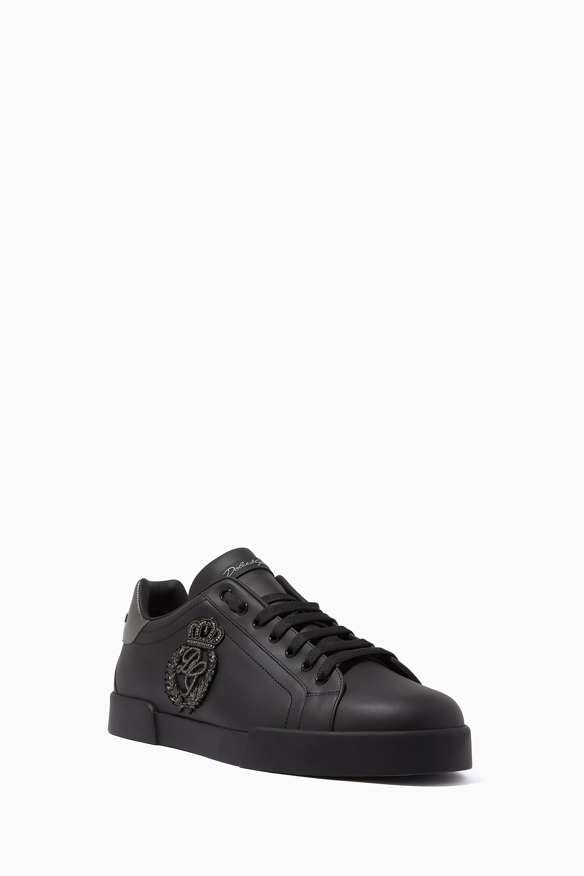 Dolce and clearance gabbana black trainers