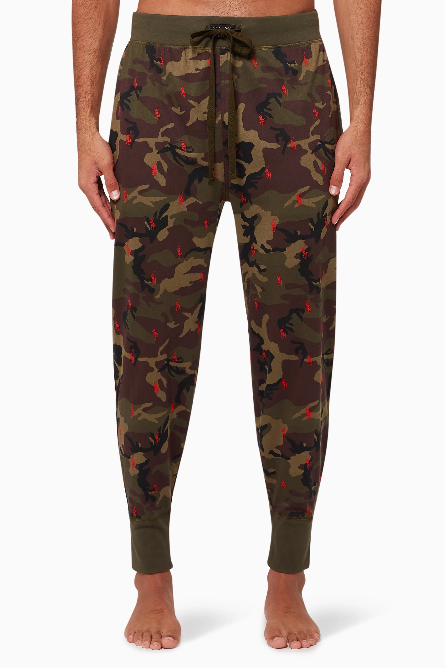 Buy Polo Ralph Lauren Neutral Allover Pony Cotton Joggers for Men