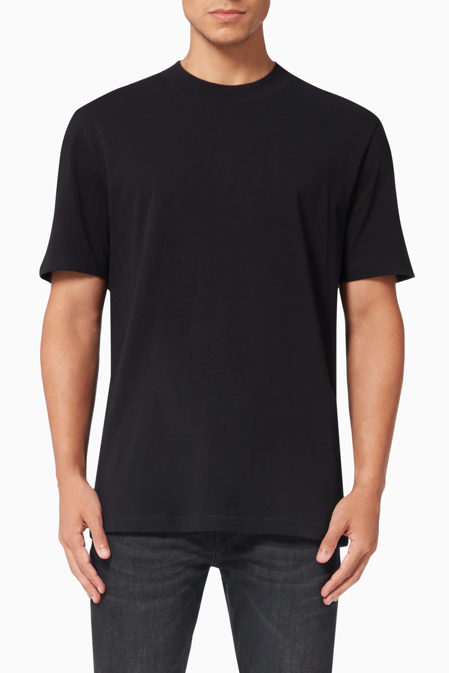 Mock neck cheap shirt mens