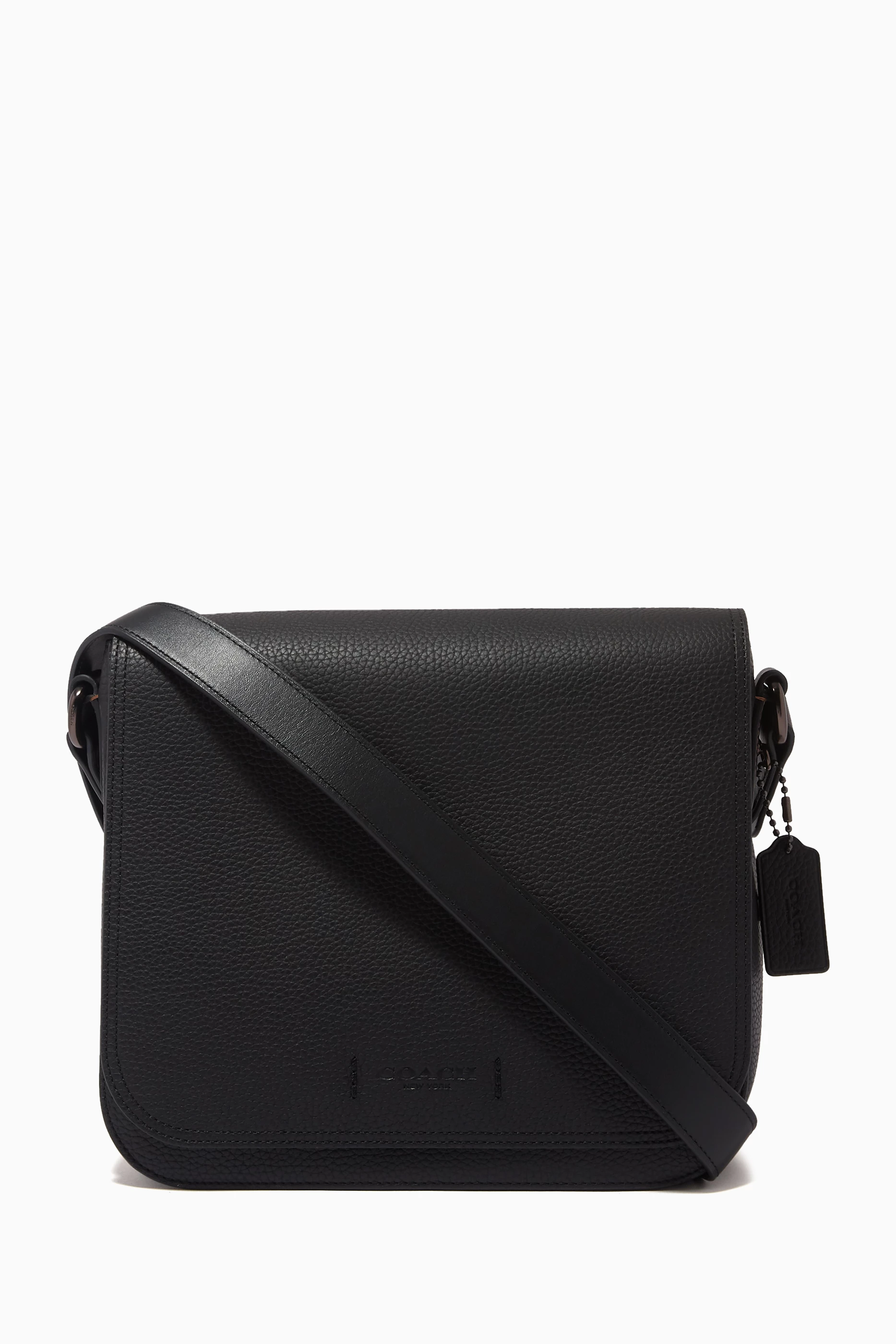 Buy Coach Black Gotham Messenger Bag 27 in Leather for Men in UAE Ounass