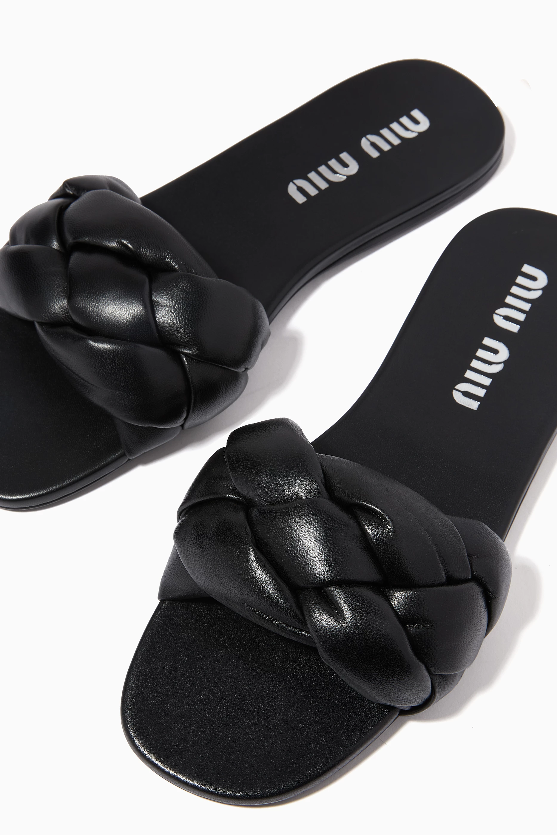 Miu miu hot sale slides