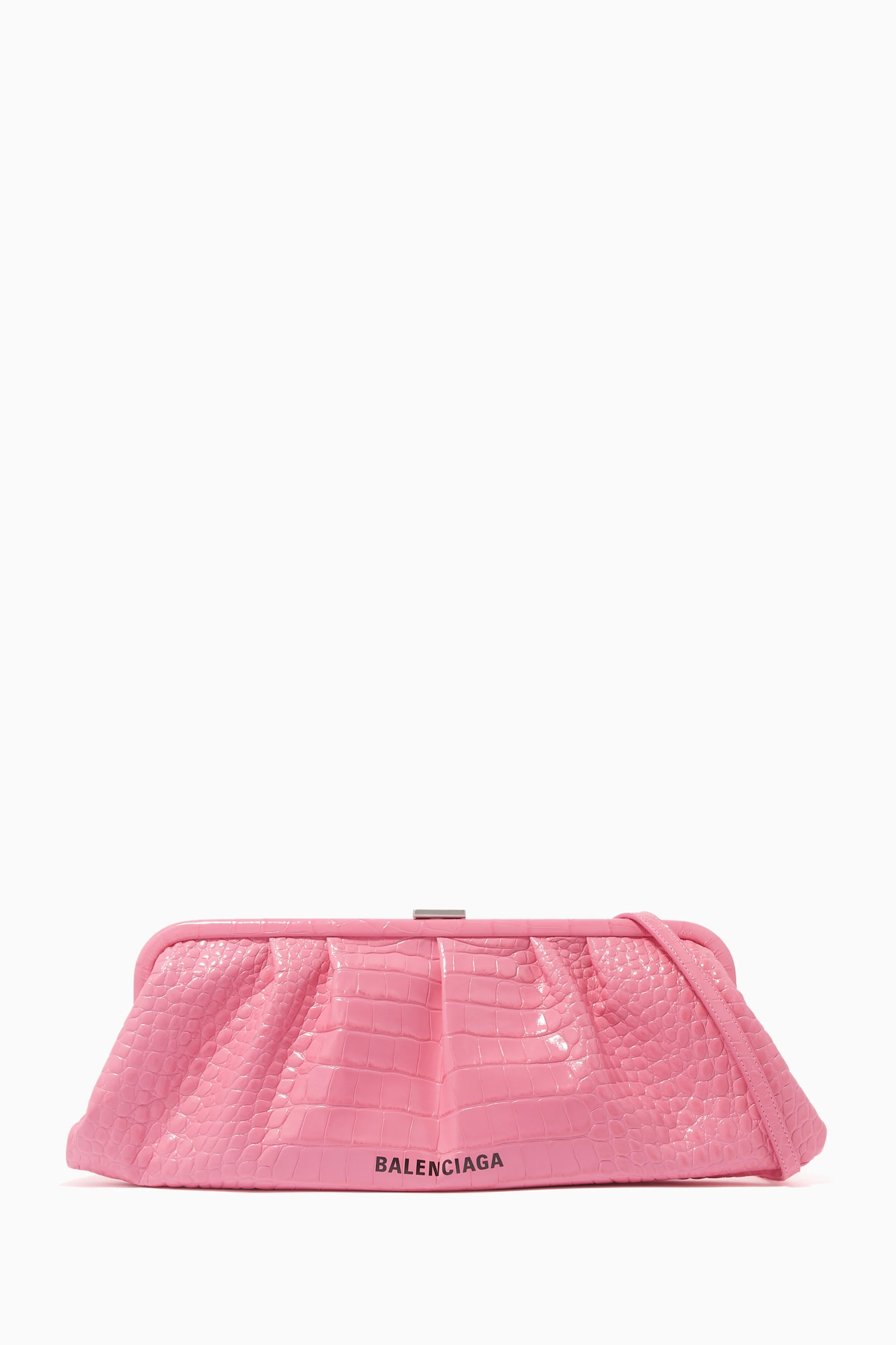 Balenciaga best sale pink clutch