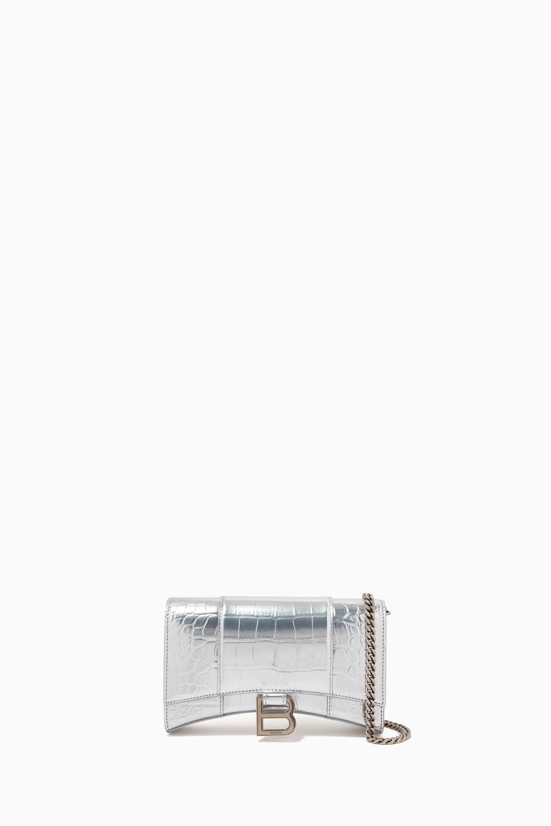 Balenciaga silver wallet hot sale