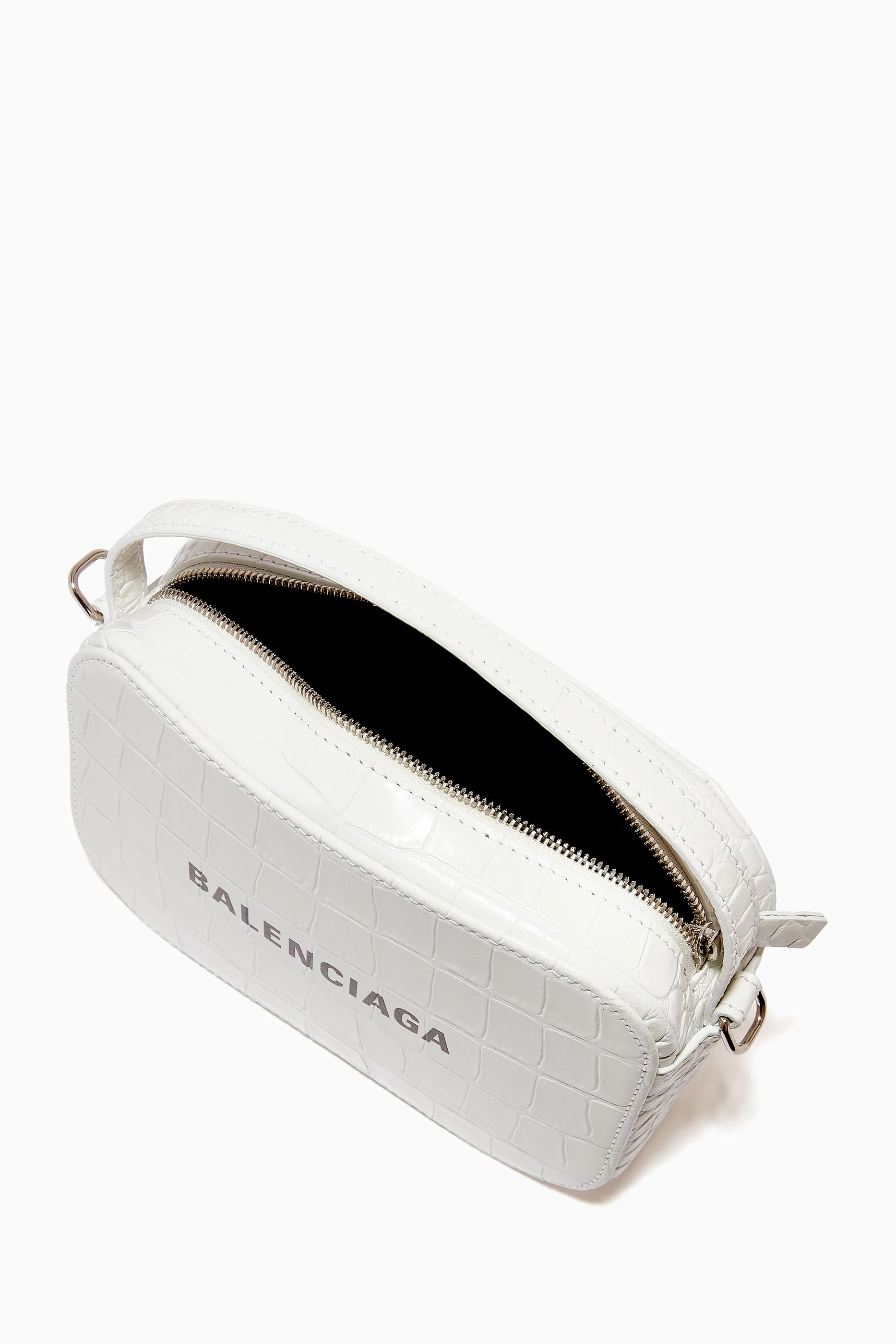 Balenciaga white best sale camera bag