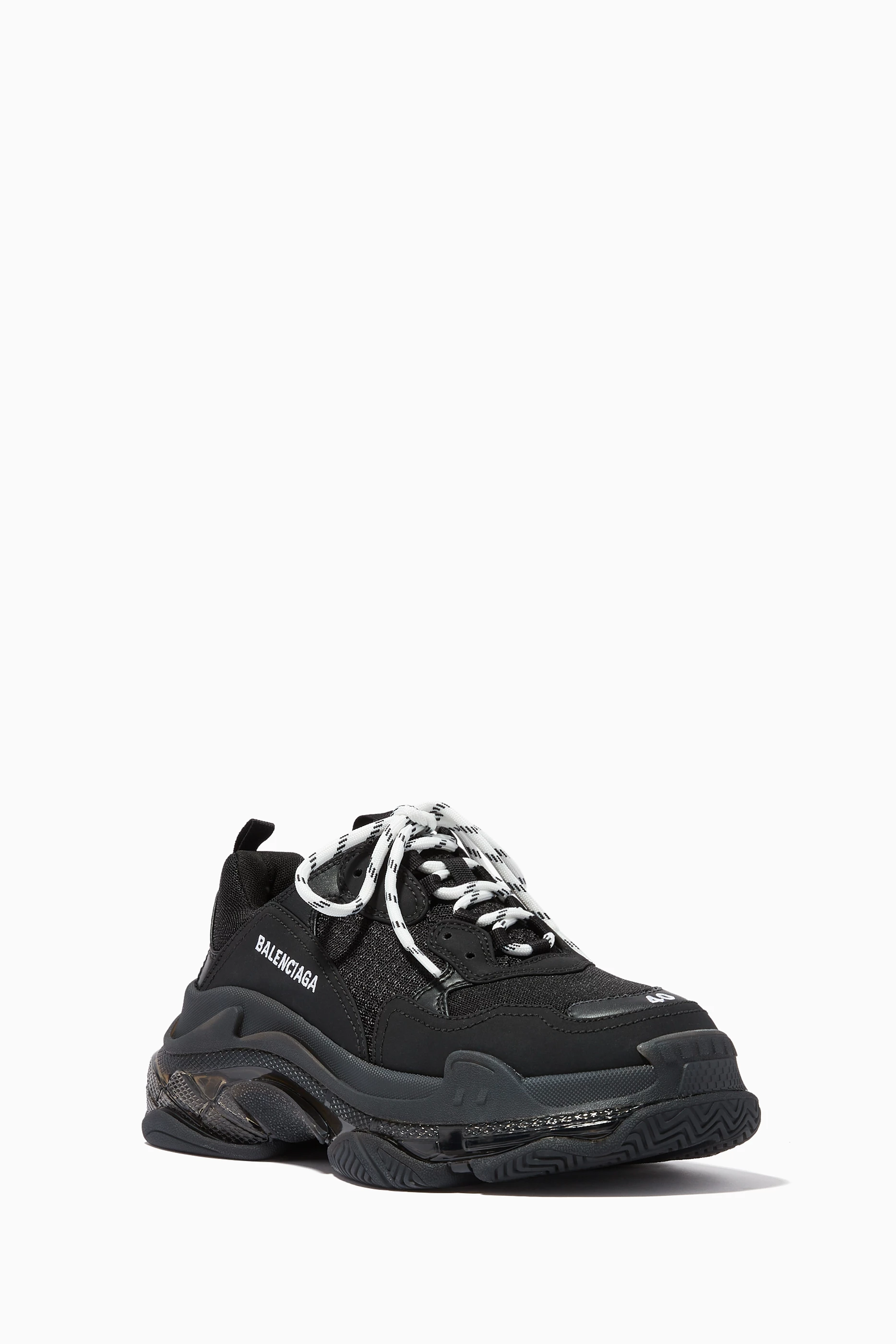 Balenciaga clear sole hot sale black