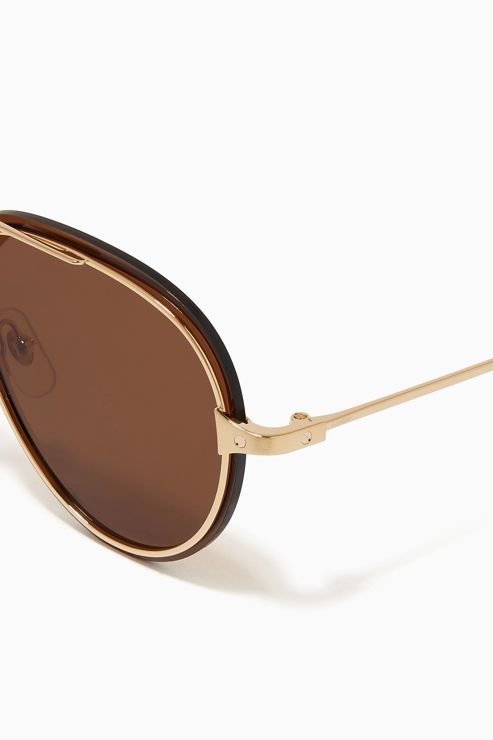 Cartier santos aviator shop sunglasses