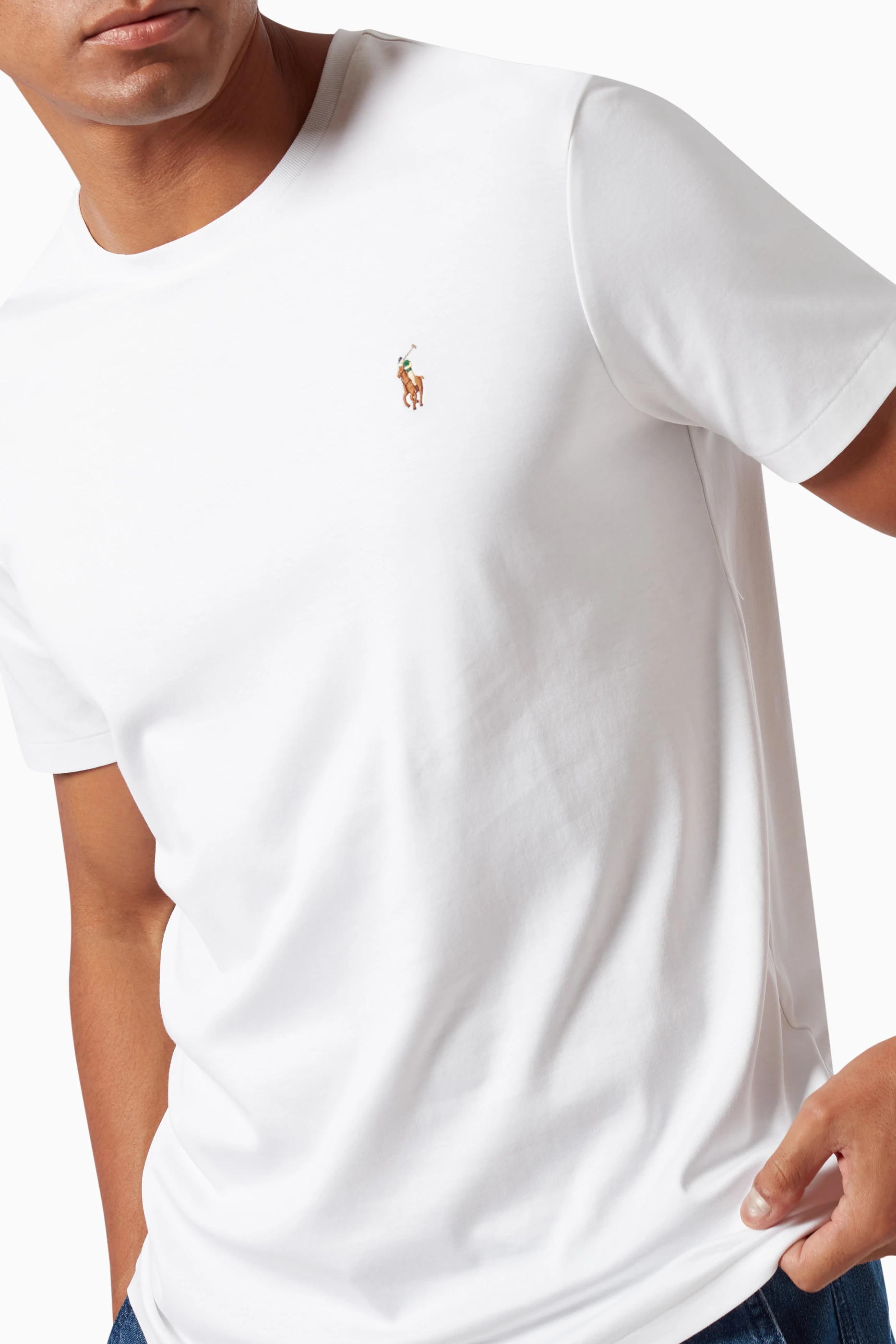 White polo sales t shirt