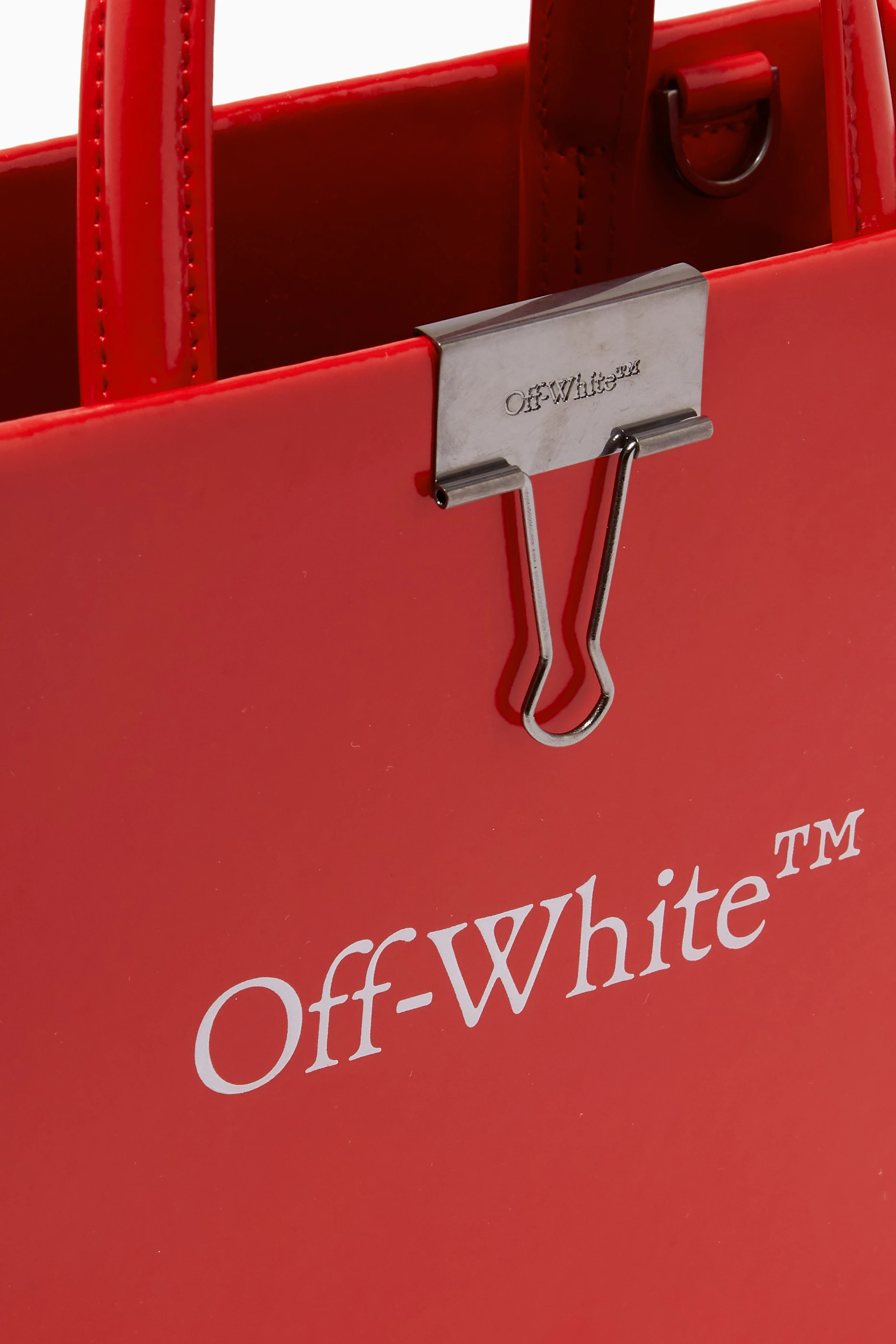 Off white logo box bag on sale
