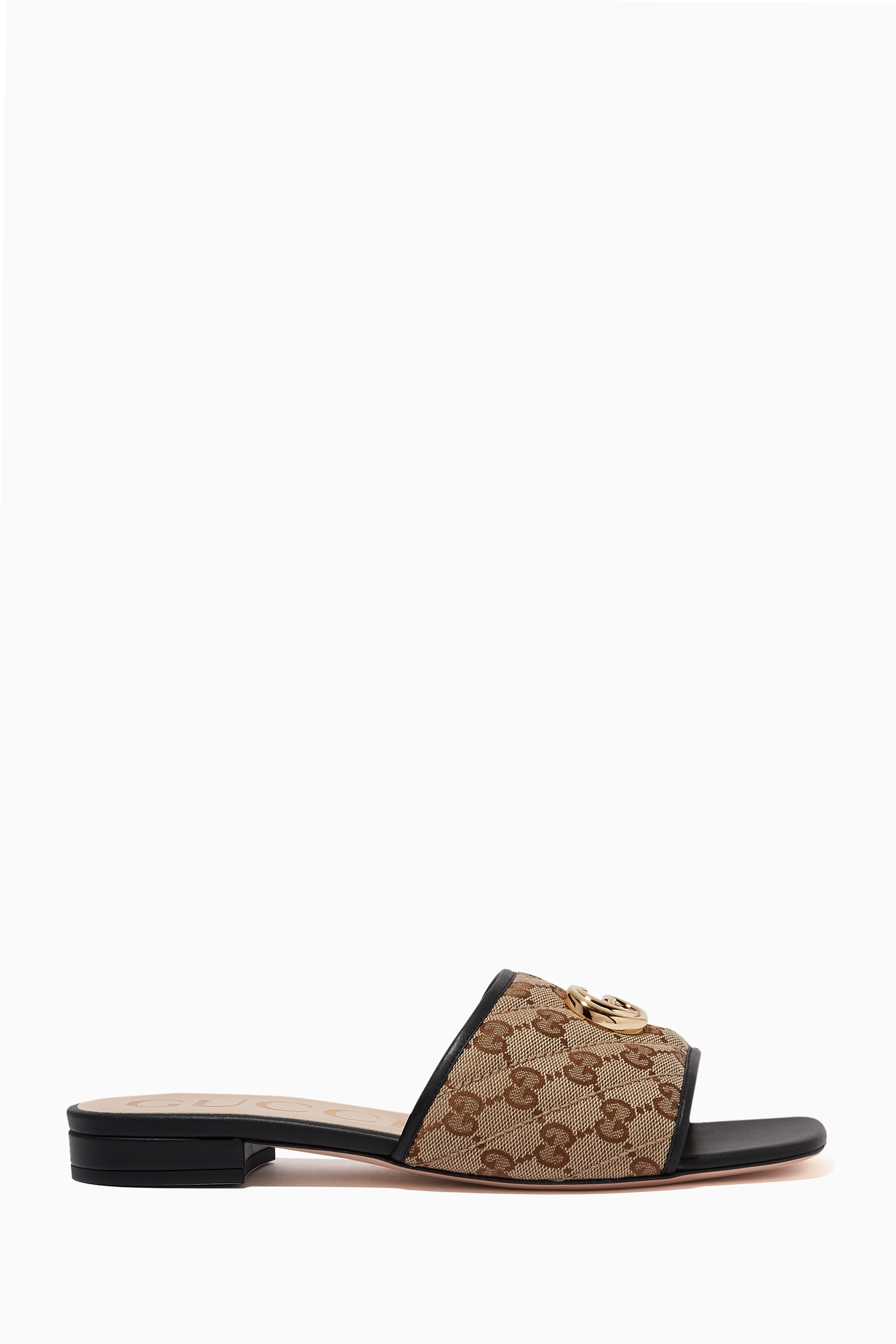Canvas discount slide sandals