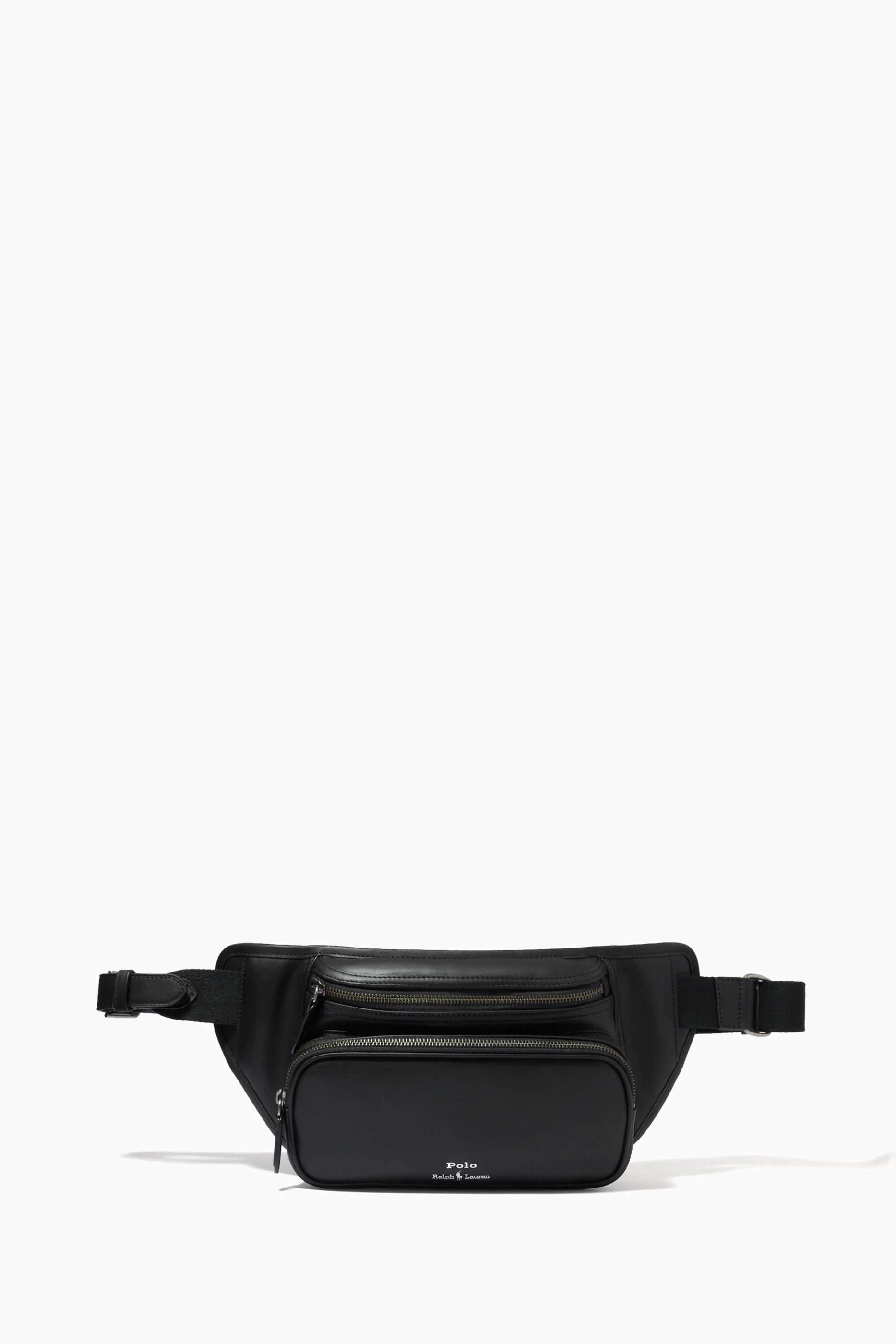 Buy Polo Ralph Lauren Black Medium Waist pack in Leather for Men