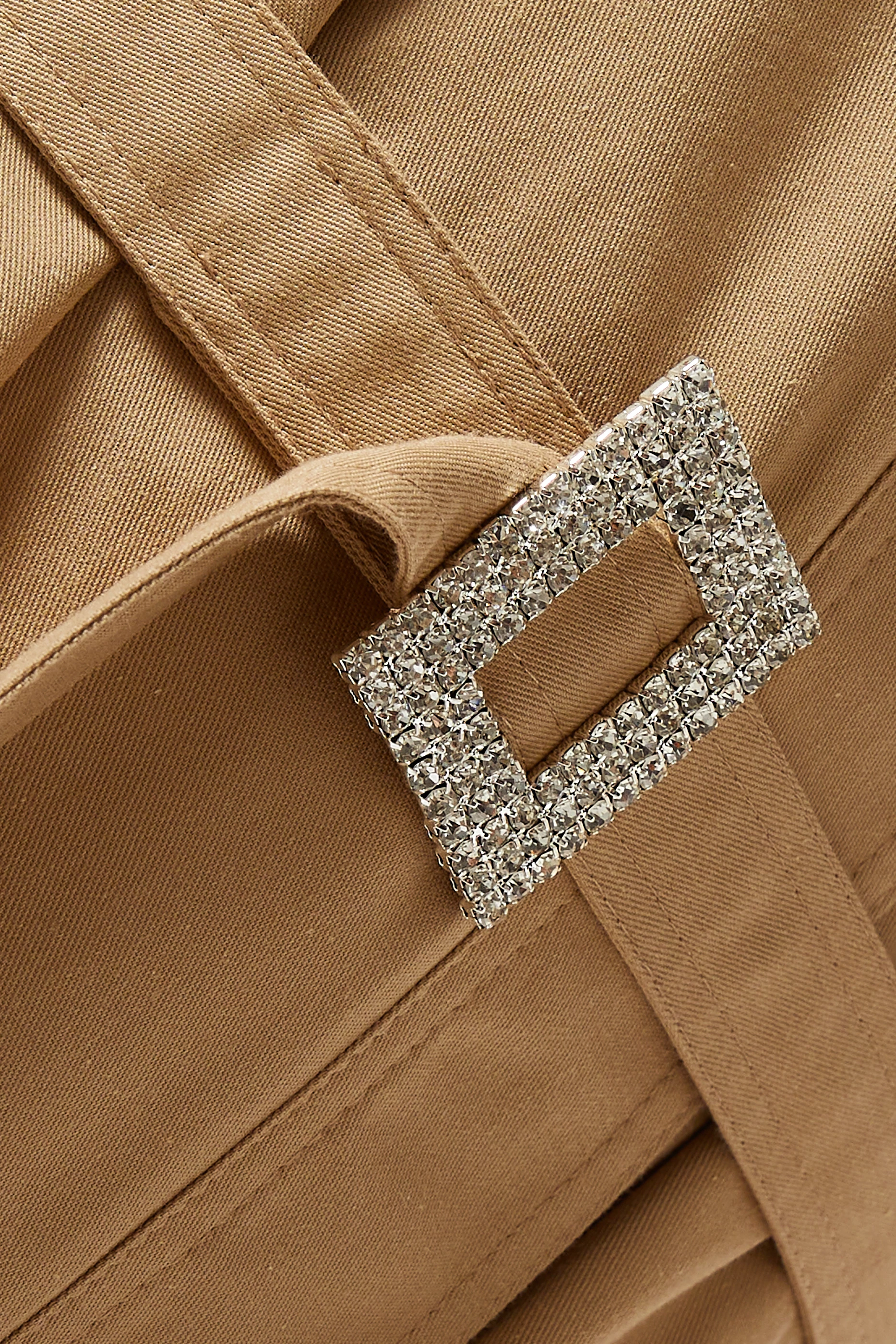 Buy ANOUKI Neutral Reversible Trench Coat With Sequin Lining for