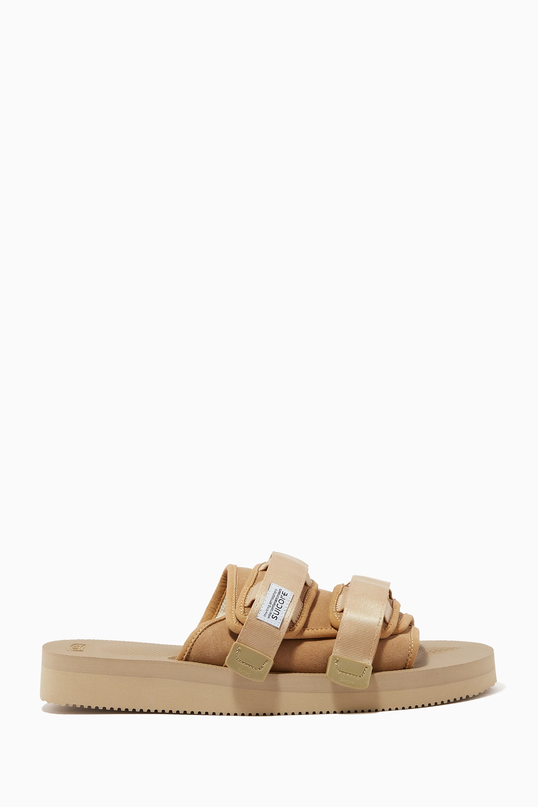 Buy Suicoke Neutral Moto VS Sandals in Suede for Men in UAE Ounass