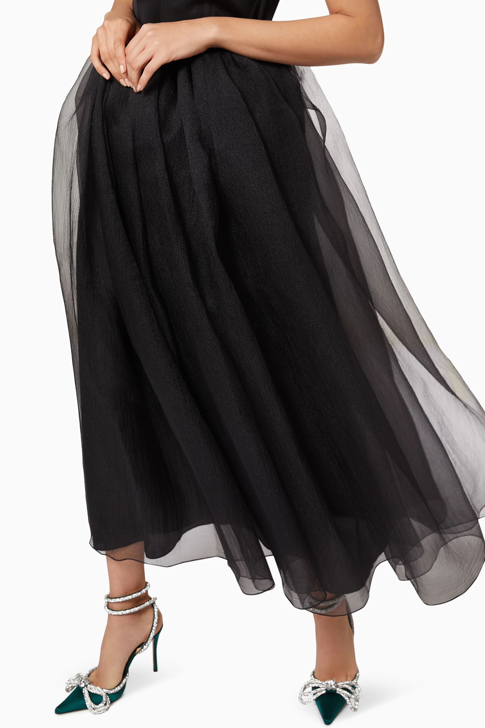 Organza maxi skirt clearance