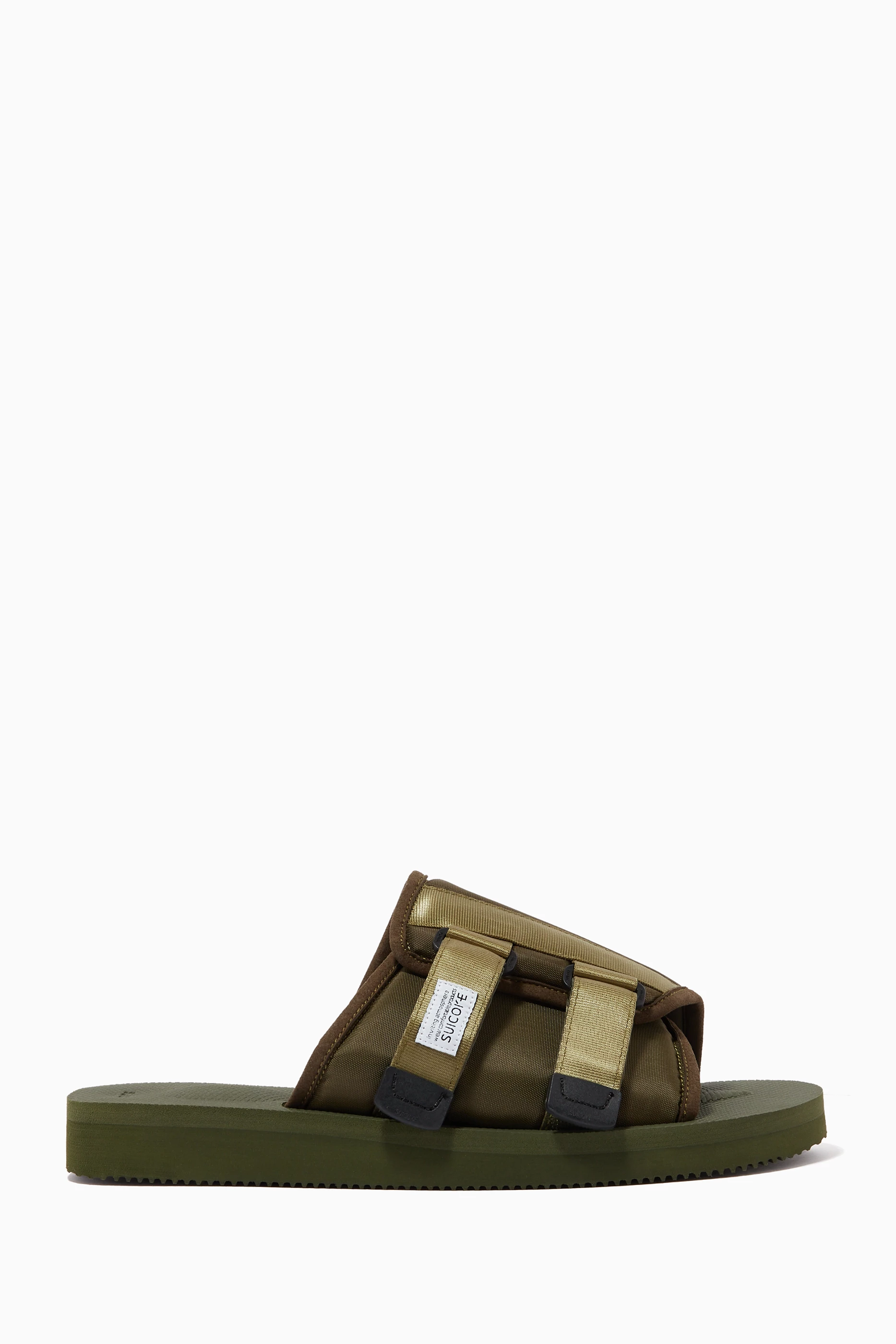 Buy Suicoke Green Kaw Cab Sandals in Nylon for Men in UAE Ounass